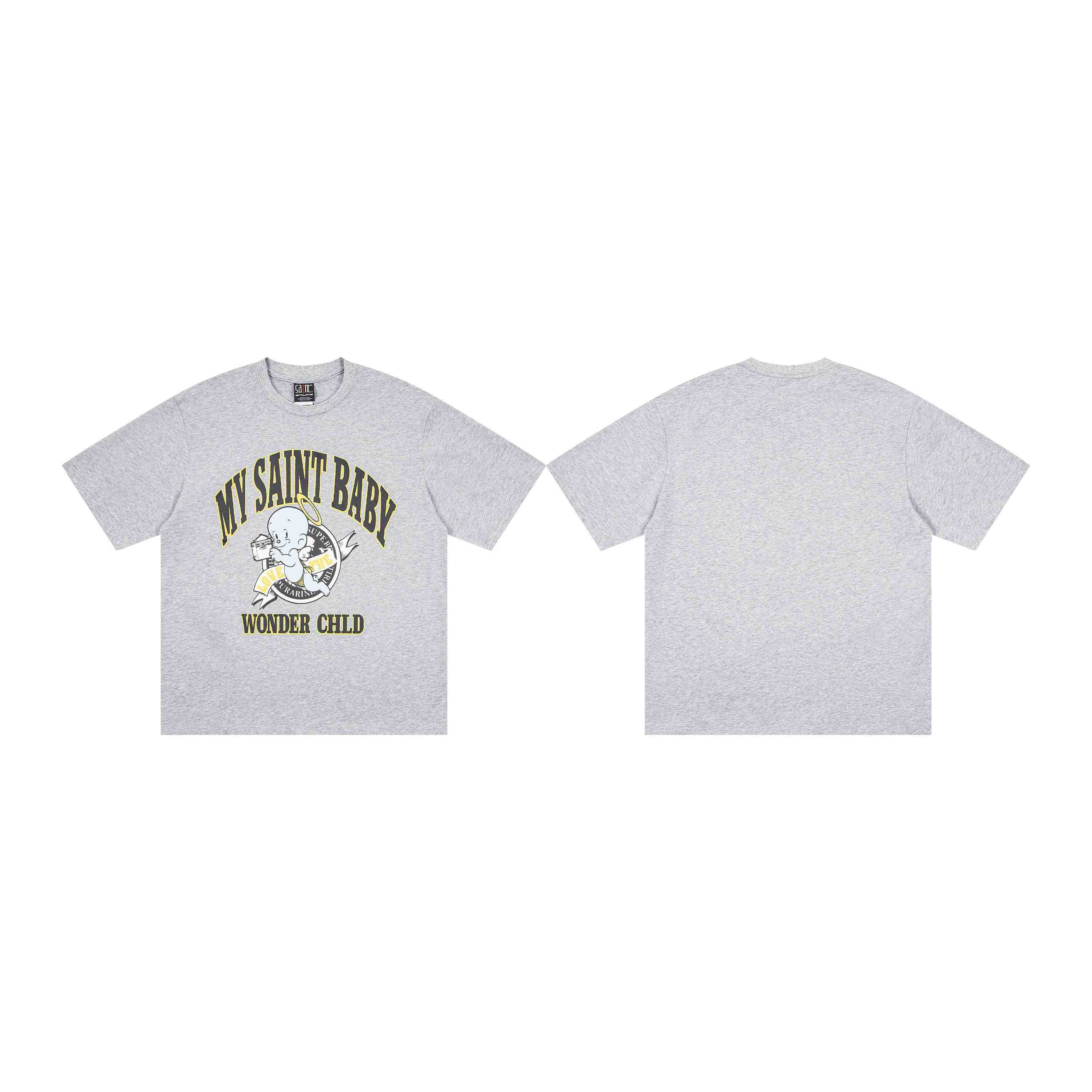 Saint Michael Baby Short-Sleeve Tee 'Grey' - DesignerGu