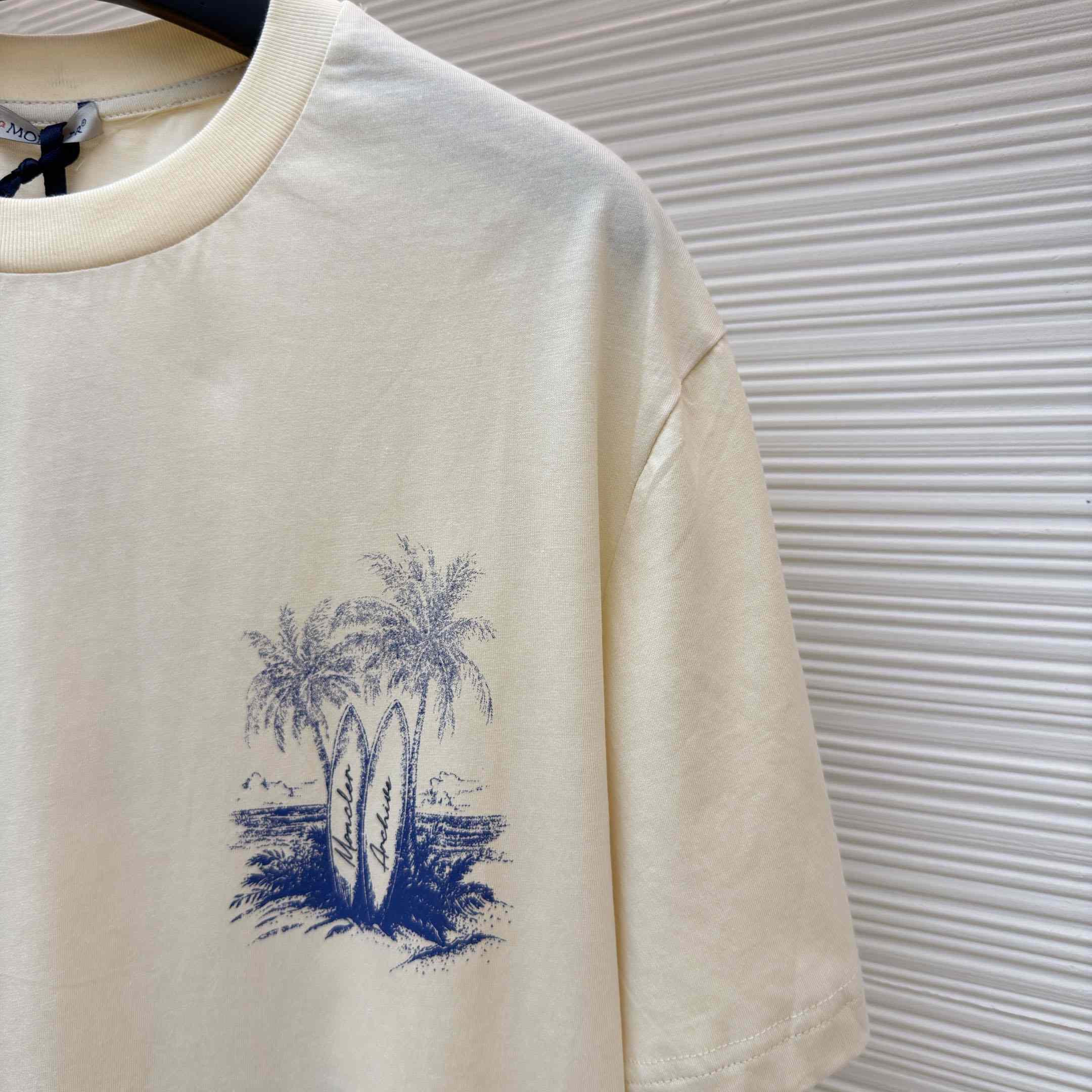 Moncler Beach Printed T-Shirt - DesignerGu