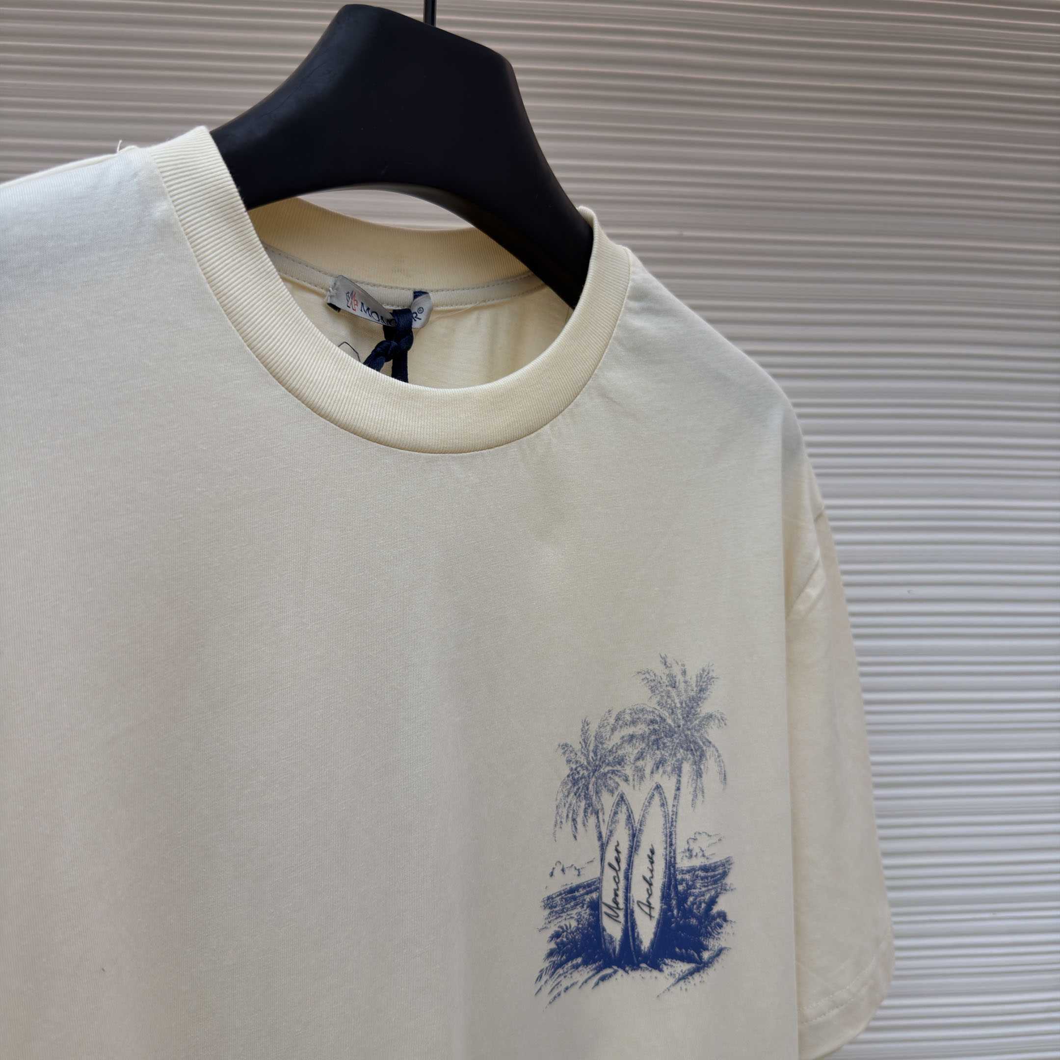 Moncler Beach Printed T-Shirt - DesignerGu