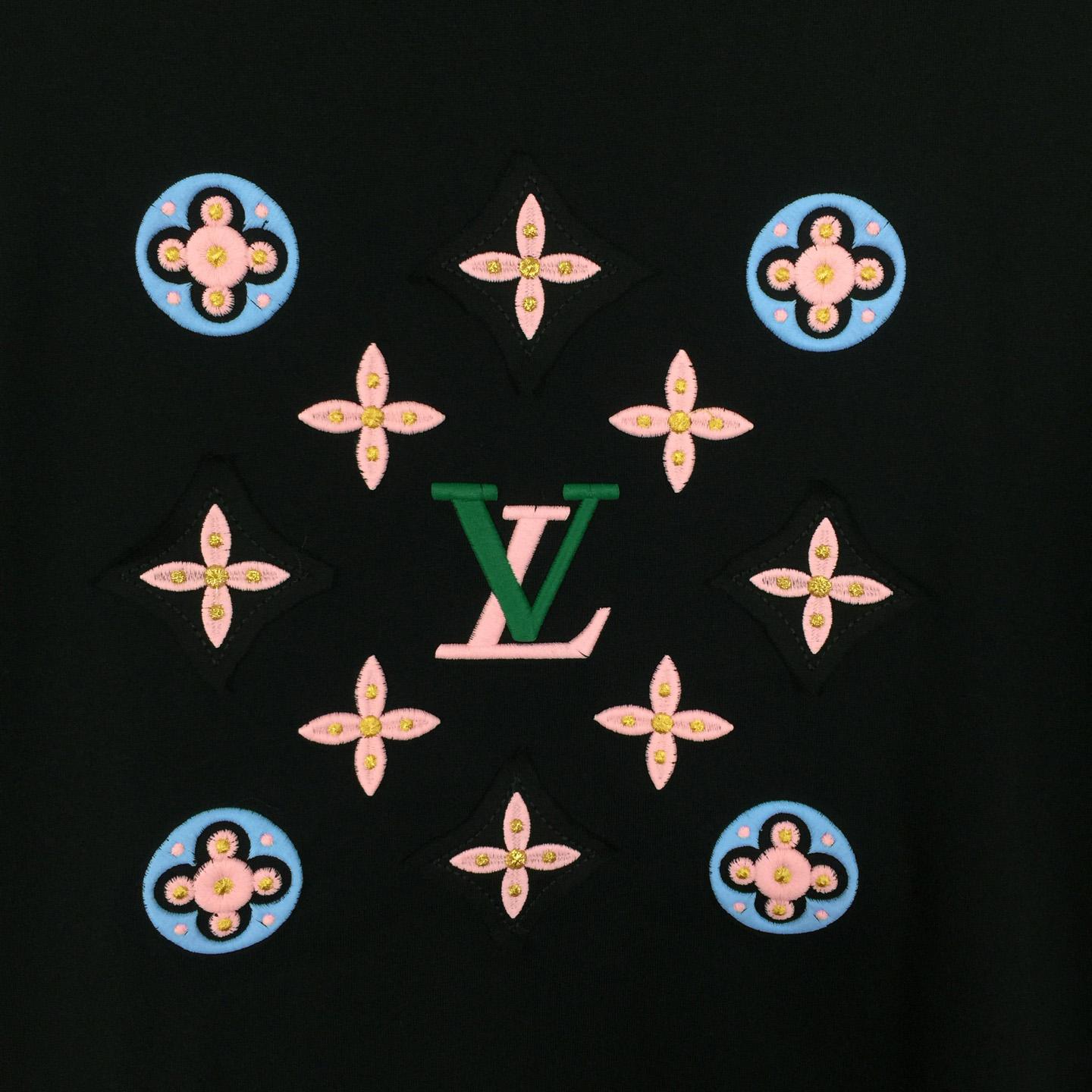 Louis Vuitton Logo Cotton T-Shirt  - DesignerGu