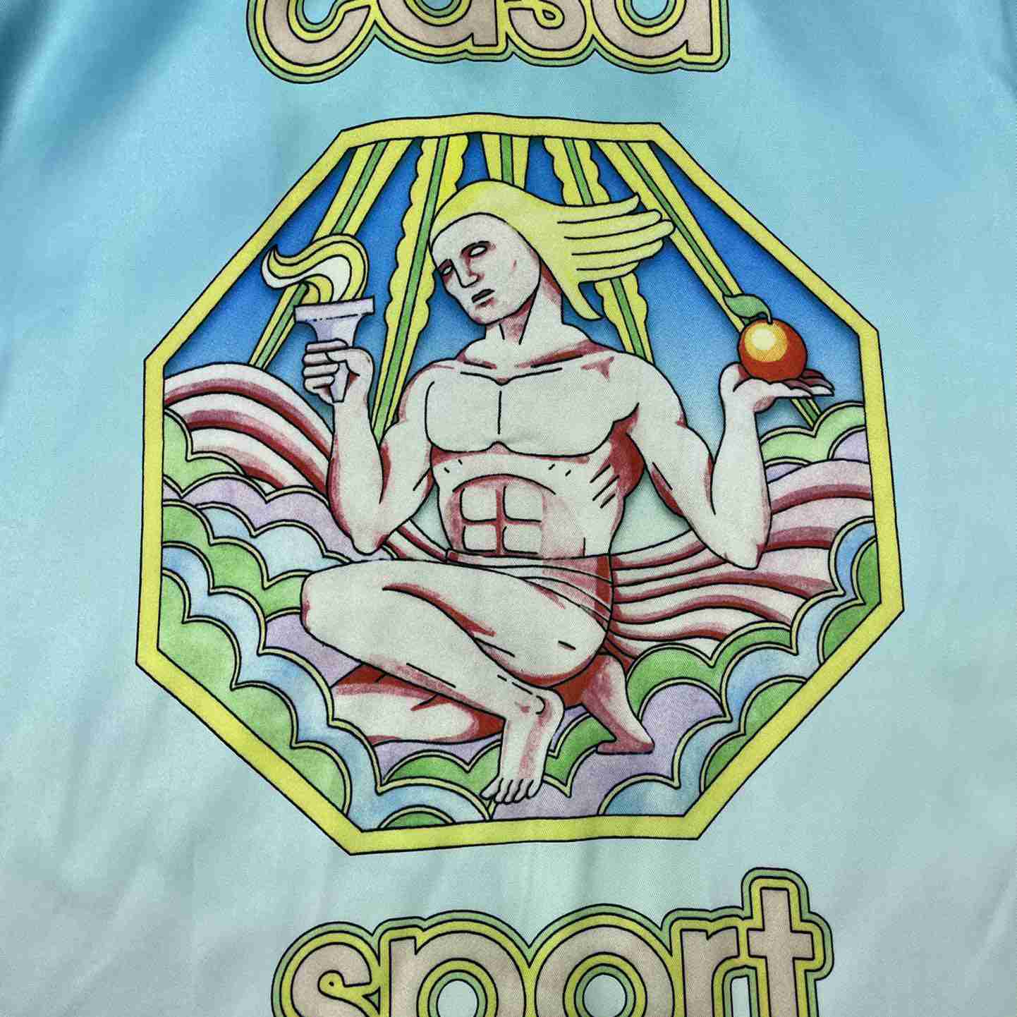 Casablanca Cuban Collar Short-Sleeve Shirt 'Casa Sport' CA3446 - DesignerGu