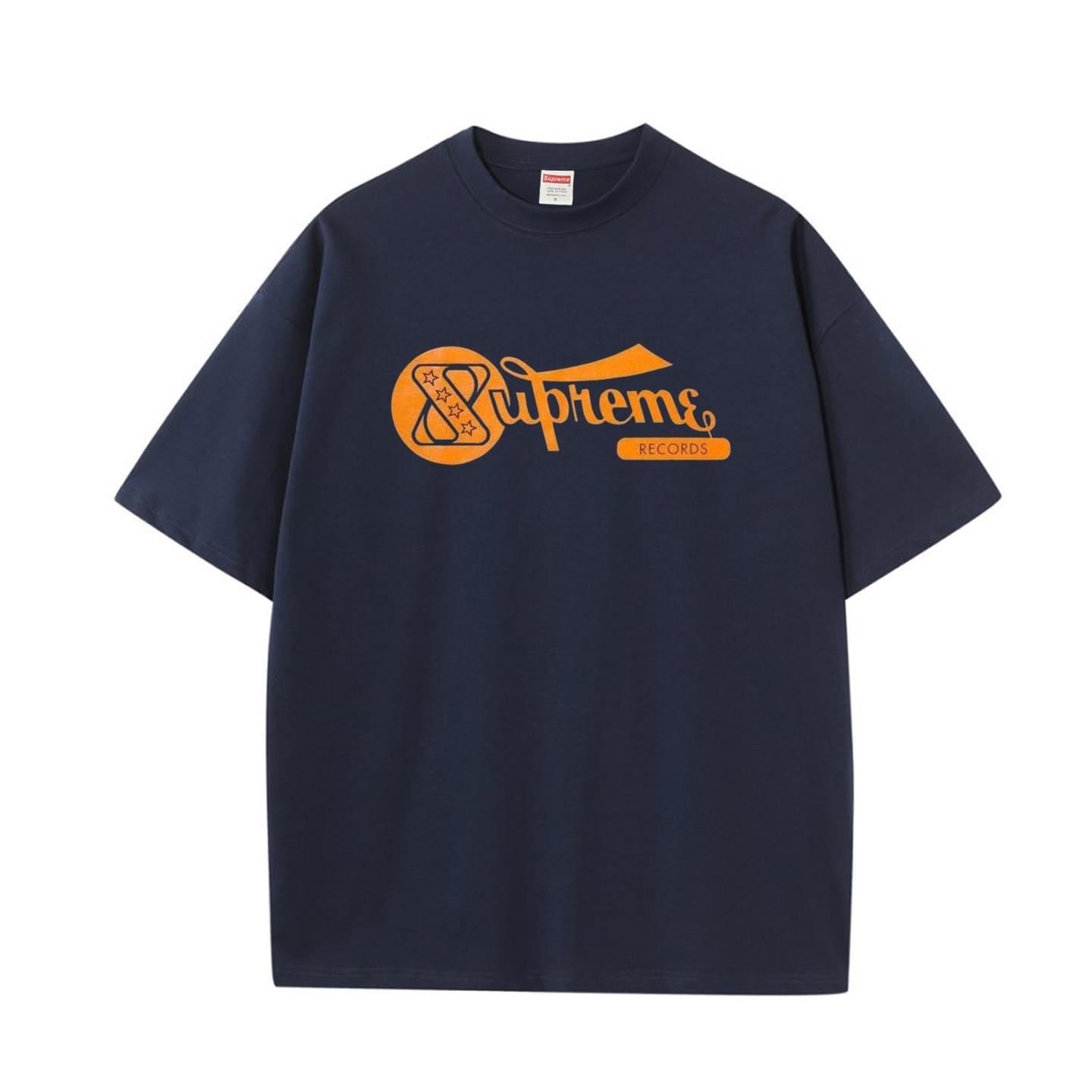 Supreme Records Tee 'Navy' - DesignerGu