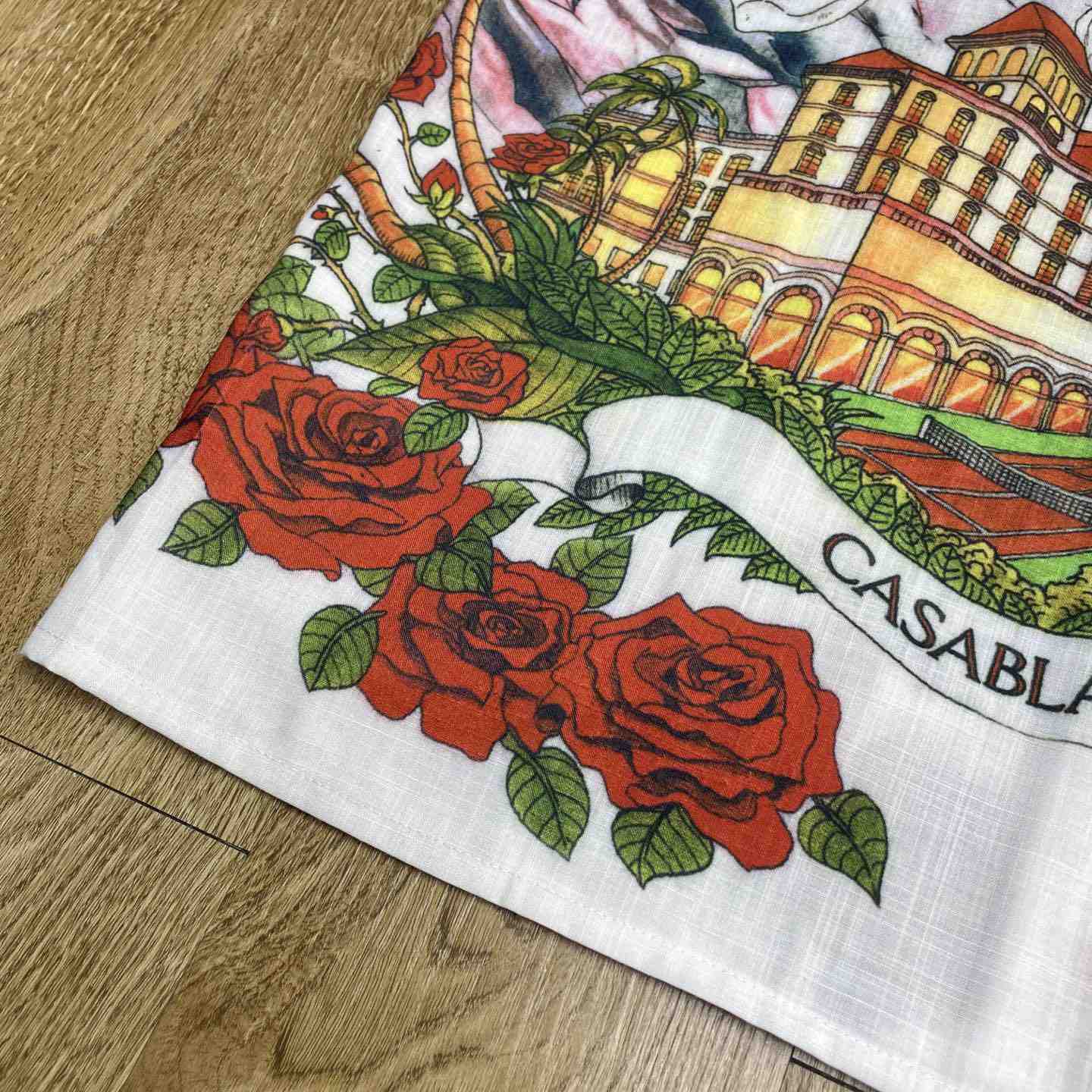 Casablanca Chateau Marmont Linen Shirt 'White' CA3581 - DesignerGu