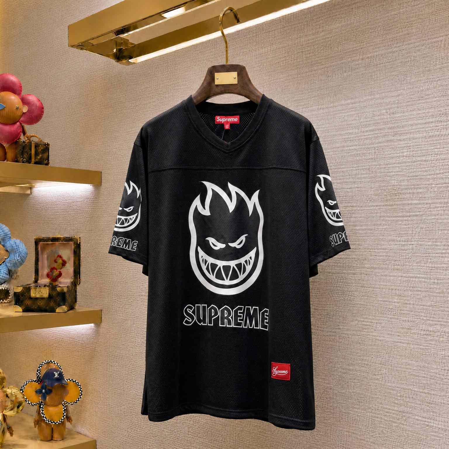 Supreme x Spitfire Jersey 'Black' - DesignerGu