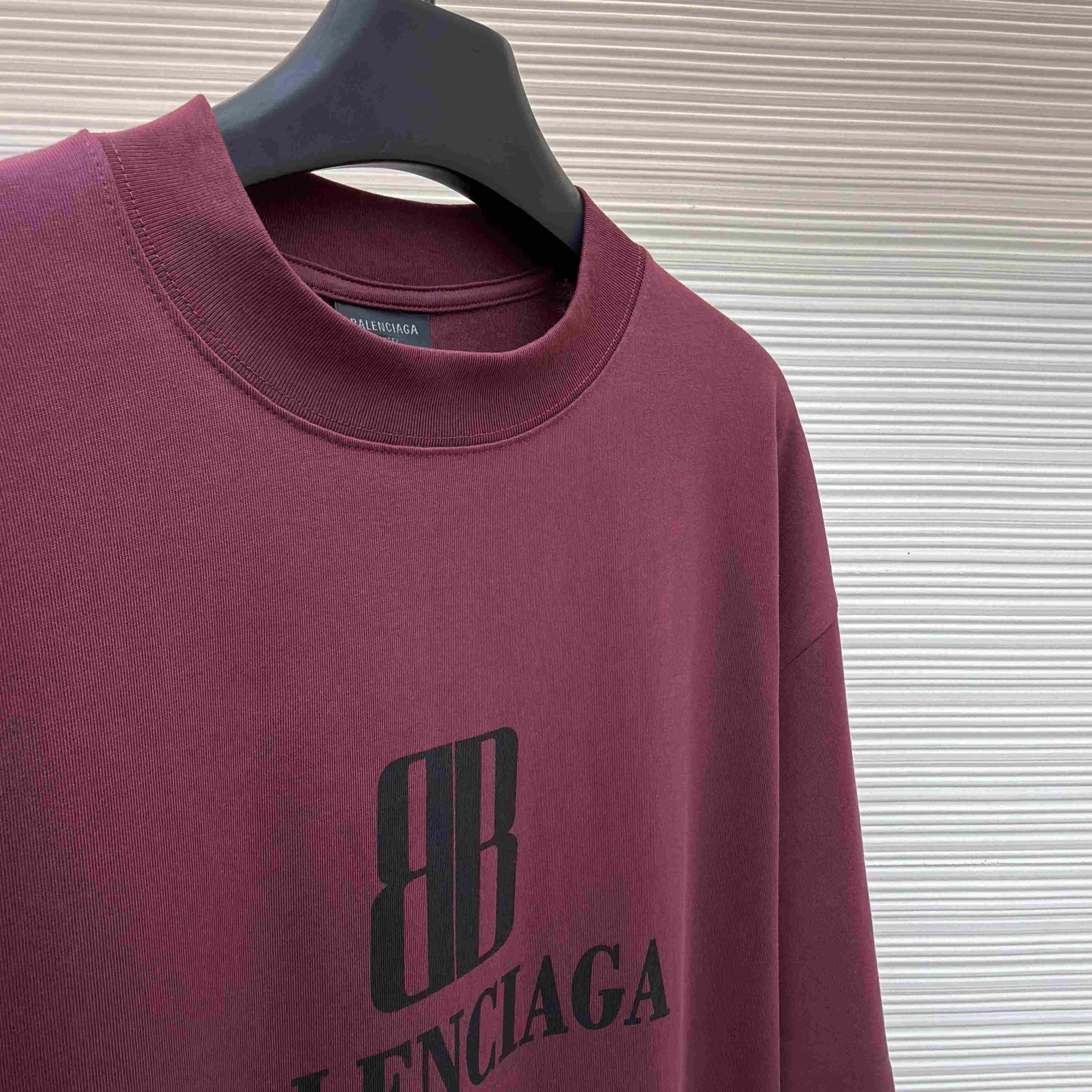 Balenciaga  Nano BB Logo Oversized T-Shirt - DesignerGu