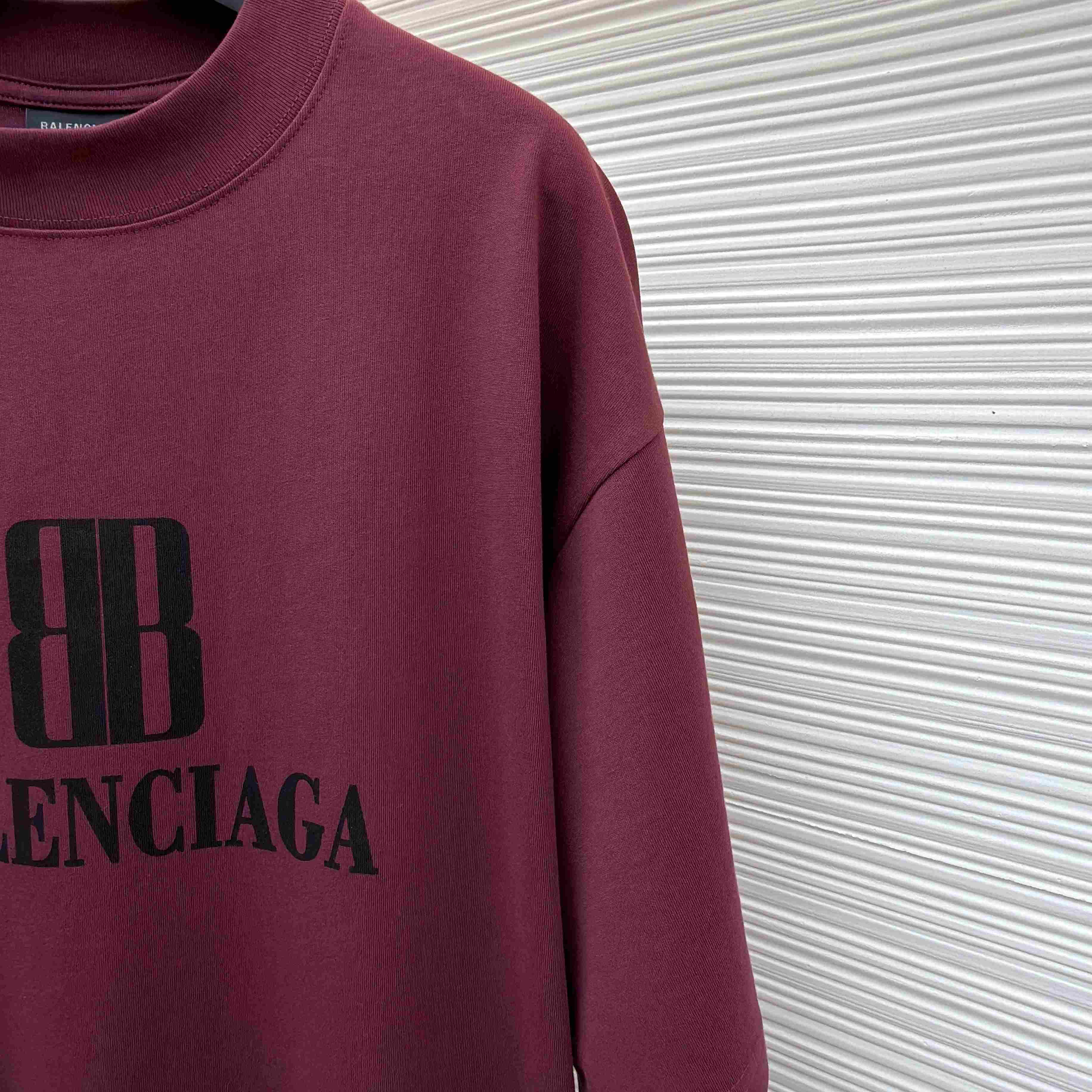 Balenciaga  Nano BB Logo Oversized T-Shirt - DesignerGu