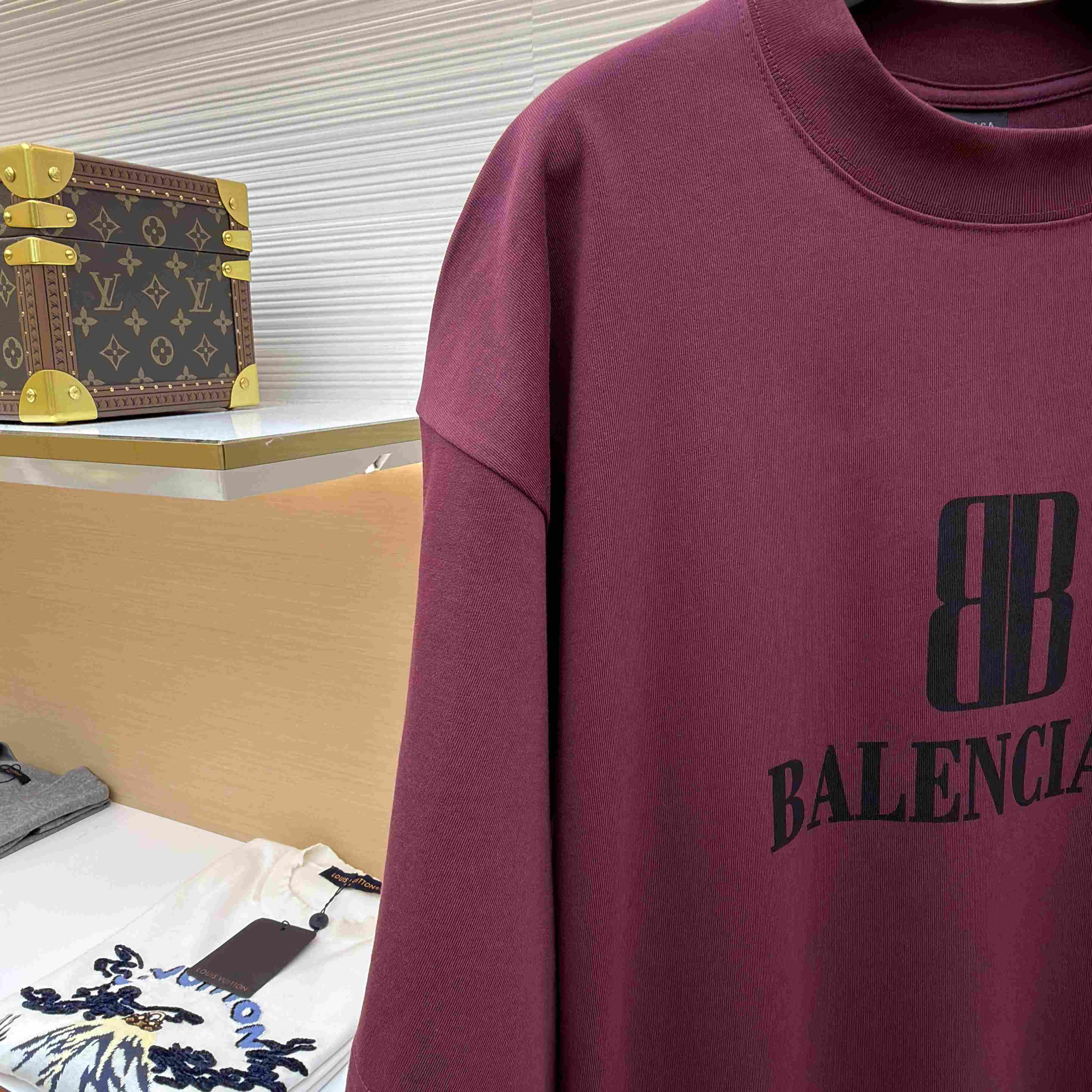 Balenciaga  Nano BB Logo Oversized T-Shirt - DesignerGu
