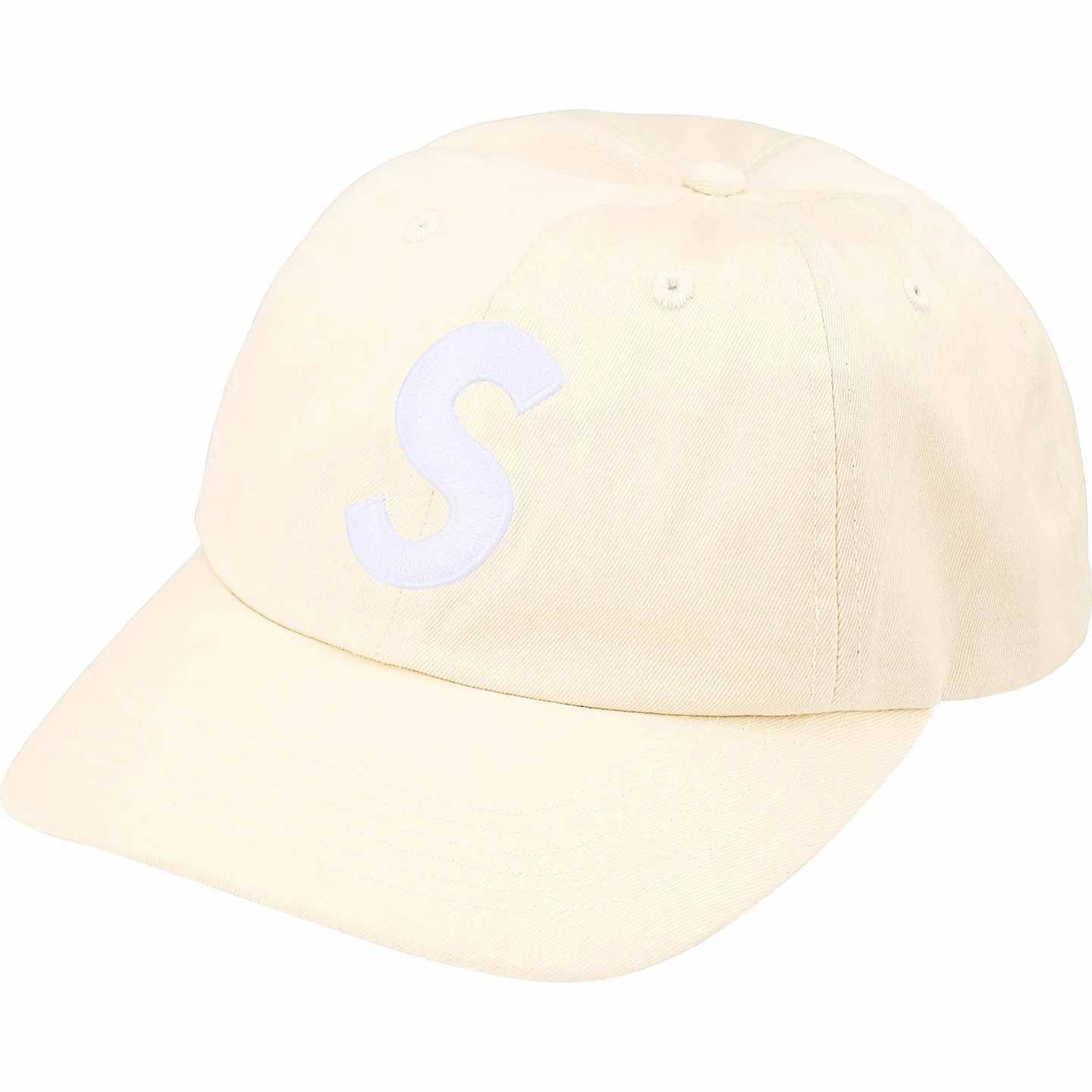 Supreme Pigment Coated S Logo 6 Panel 'Stone' - DesignerGu