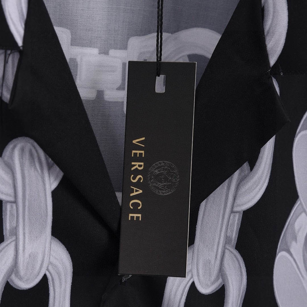 Versace Medusa Camp-Collar Printed Silk-Twill Shirt - DesignerGu