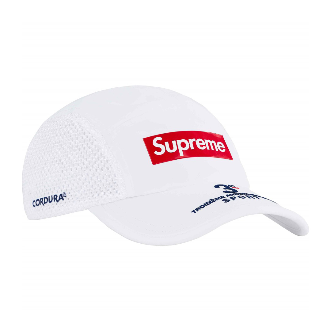 Supreme Mesh Side Panel Camp Cap 'White' - DesignerGu