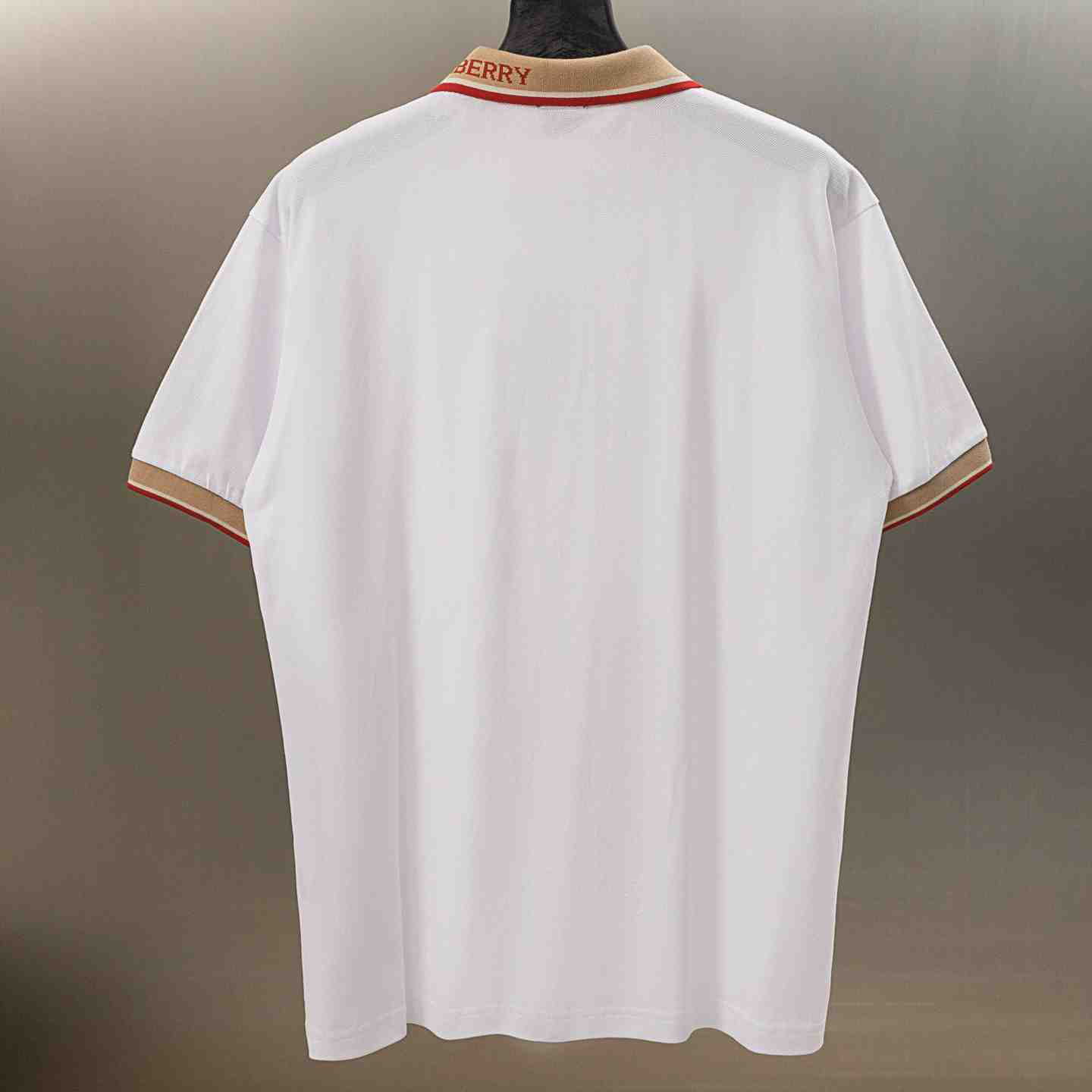 Burberry Logo Collar Cotton Polo Shirt - DesignerGu