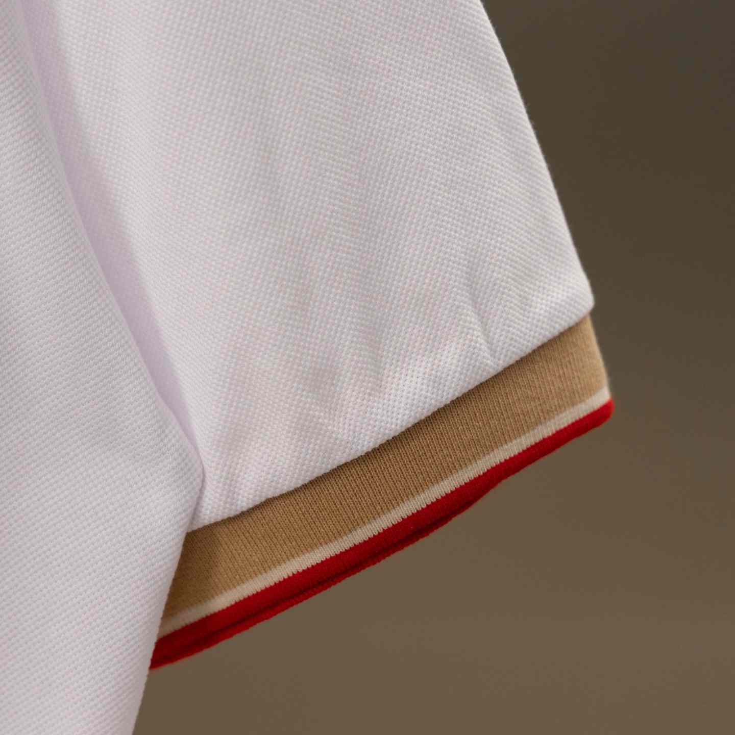 Burberry Logo Collar Cotton Polo Shirt - DesignerGu