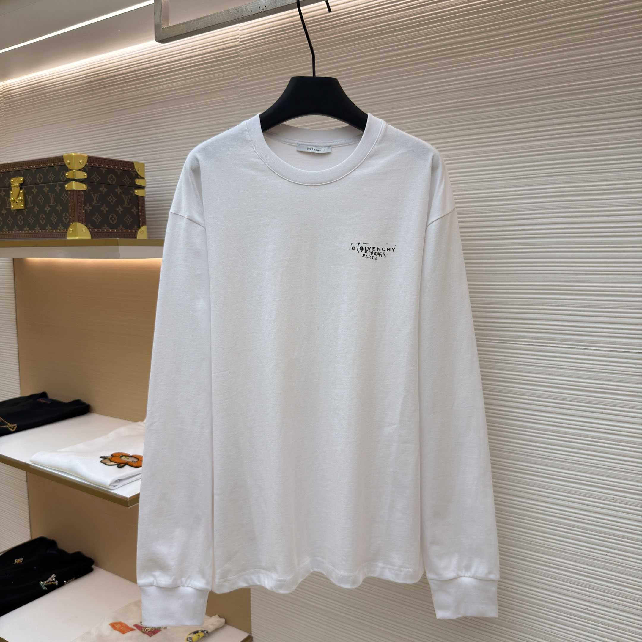 Givenchy T-Shirt In Cotton with Stamp Print - DesignerGu