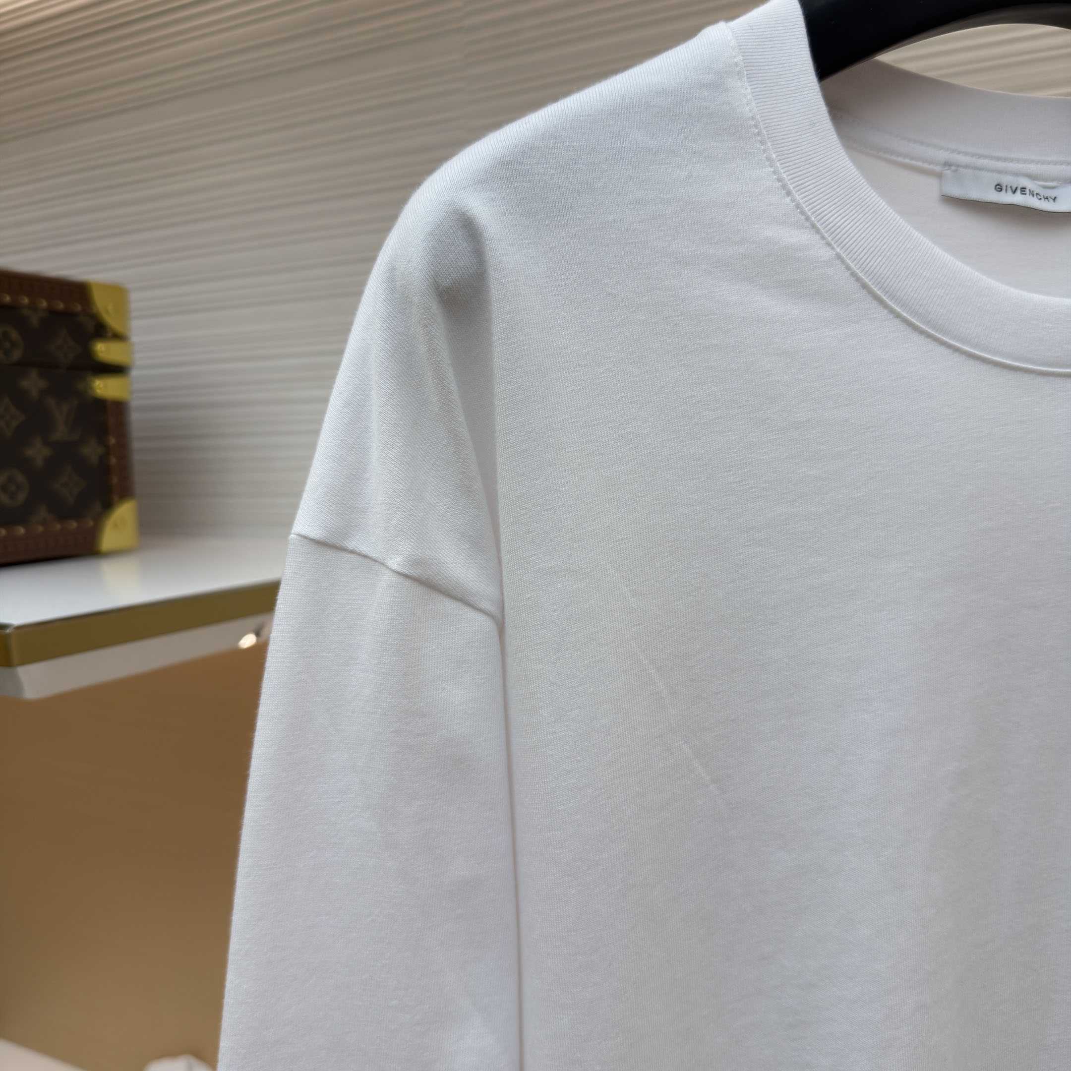 Givenchy T-Shirt In Cotton with Stamp Print - DesignerGu