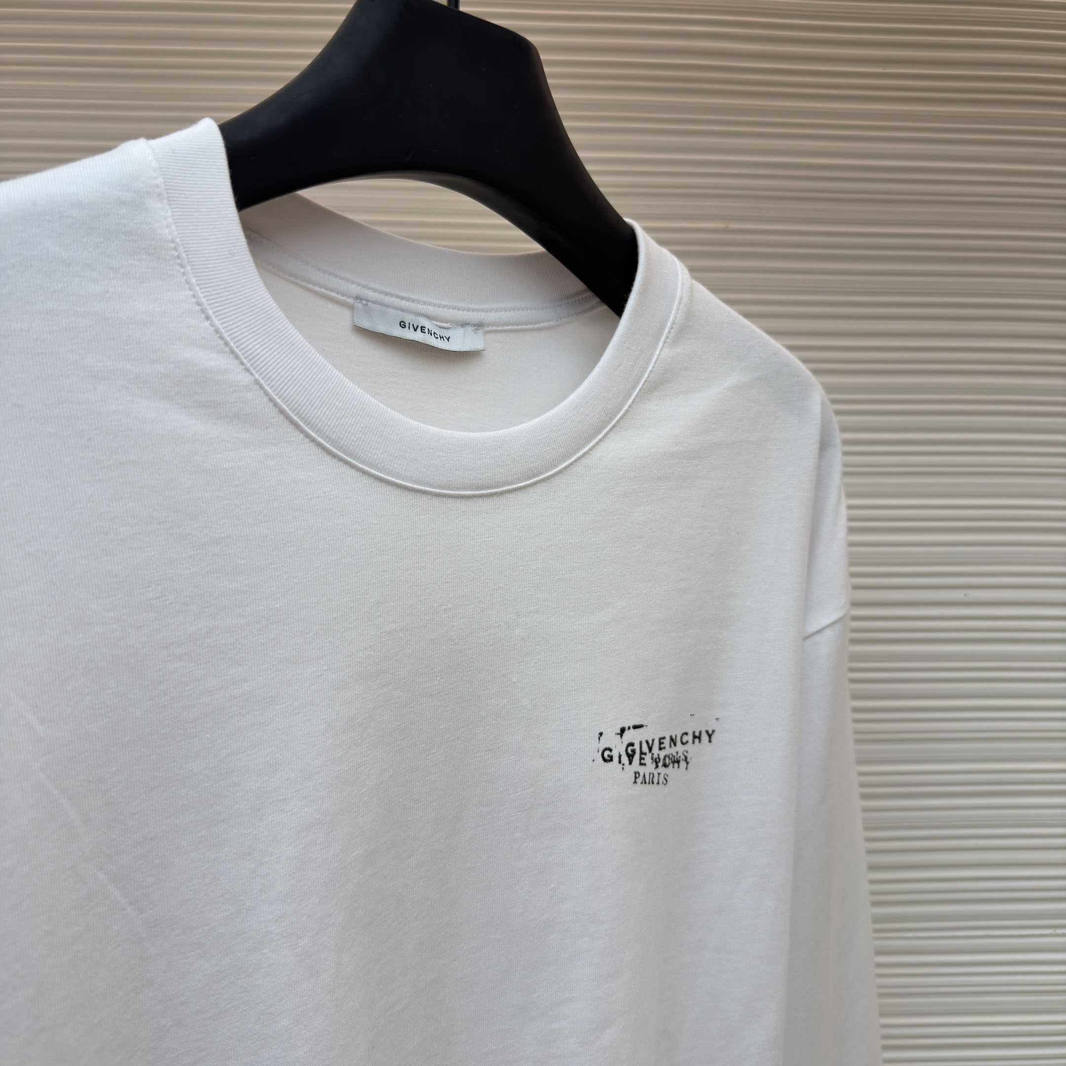 Givenchy T-Shirt In Cotton with Stamp Print - DesignerGu