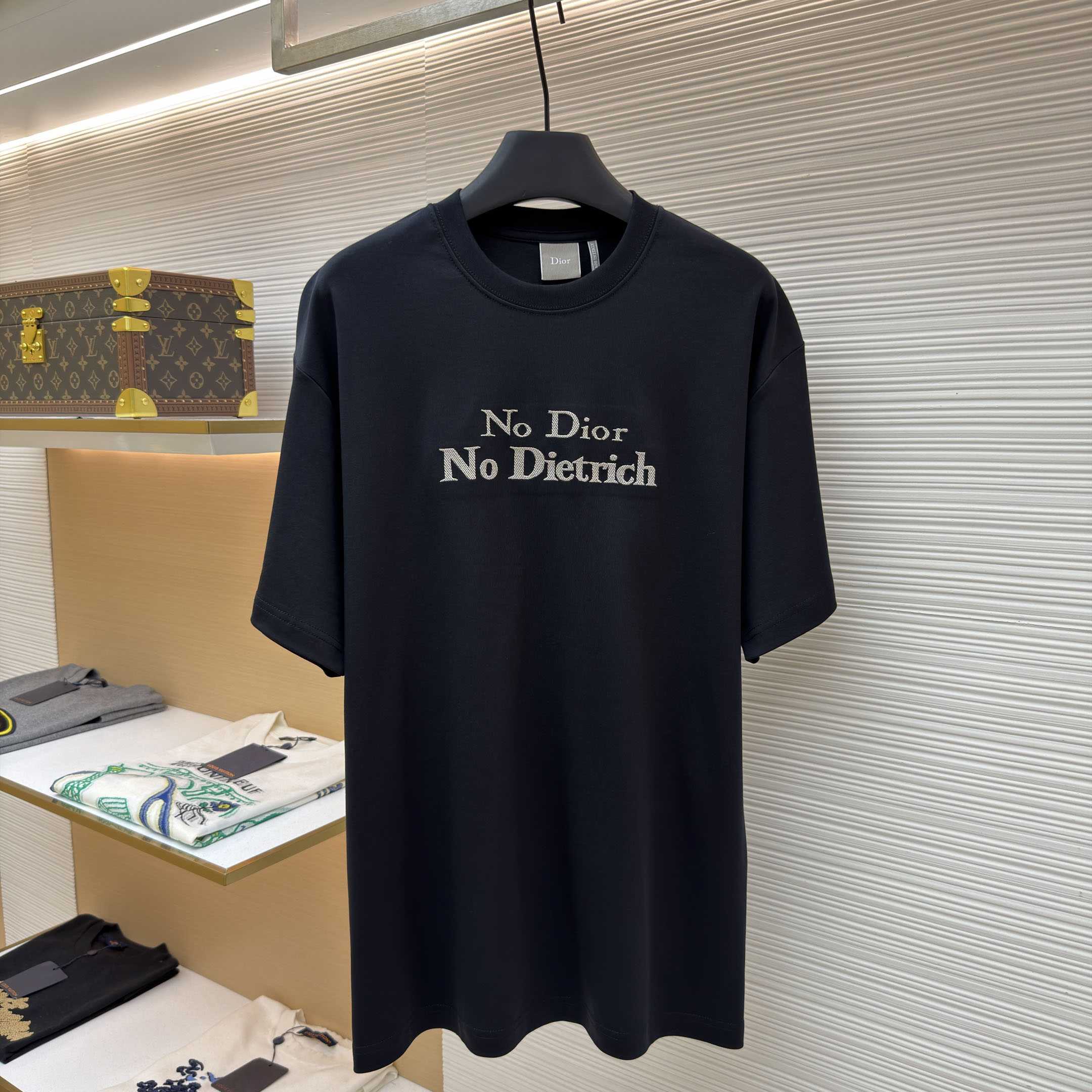 Dior T-shirt Met Borduursel, Relaxed-Fit - DesignerGu