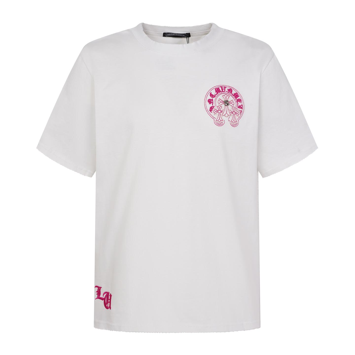 Chrome Hearts Horseshoe Logo T-Shirt 'White' - DesignerGu