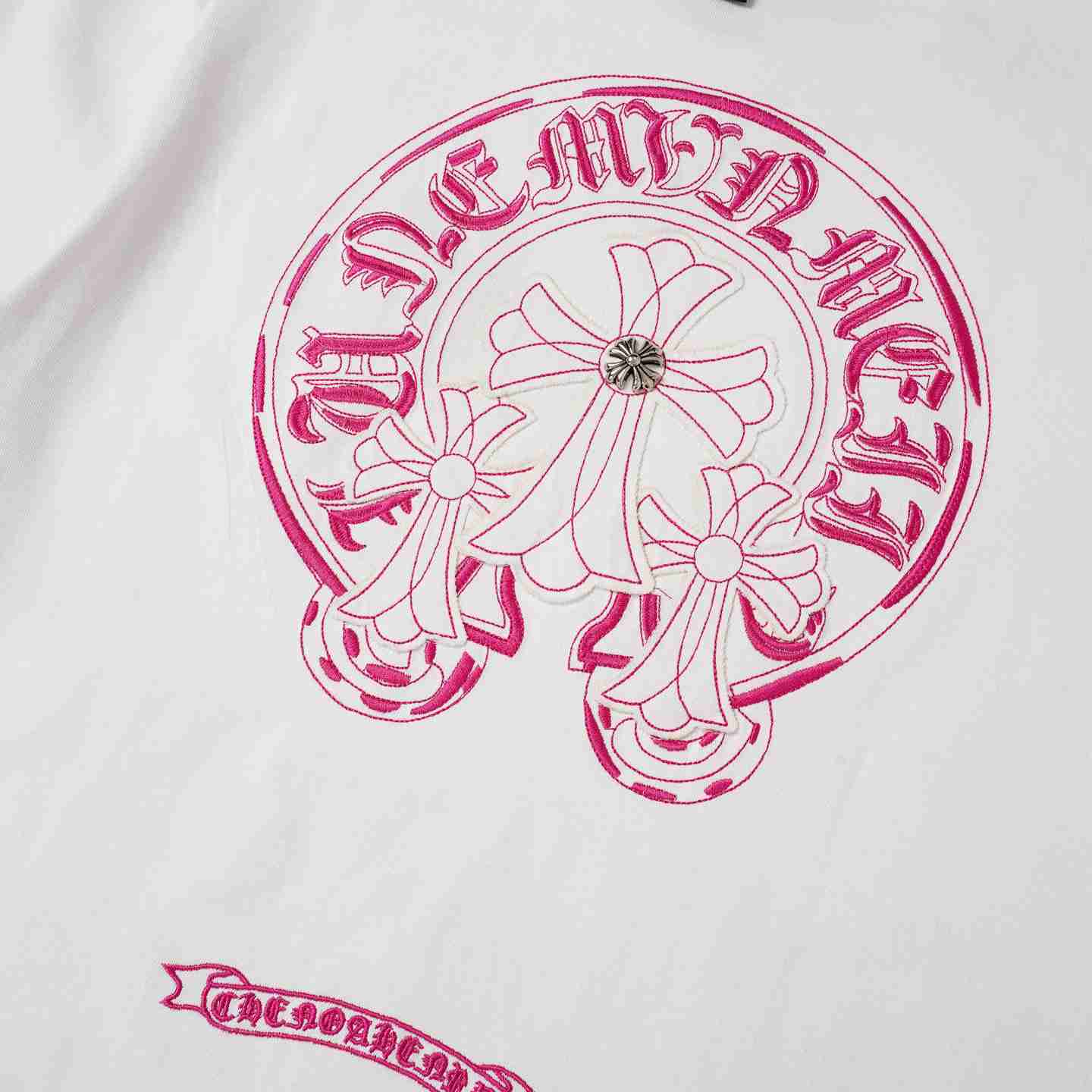 Chrome Hearts Horseshoe Logo T-Shirt 'White' - DesignerGu