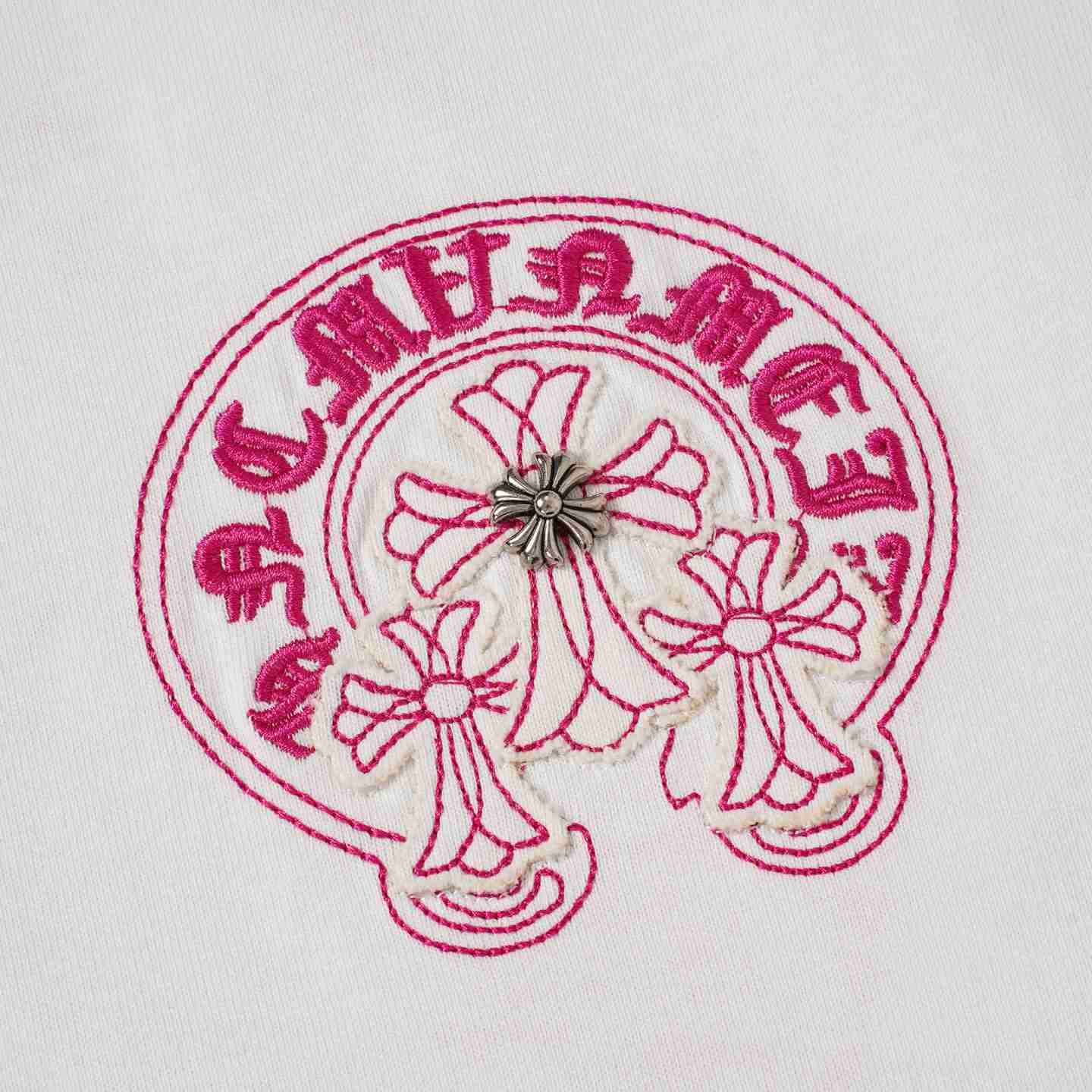 Chrome Hearts Horseshoe Logo T-Shirt 'White' - DesignerGu