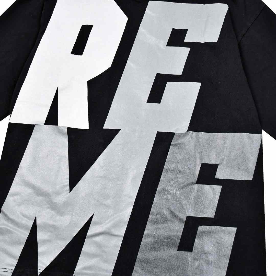 Supreme Reflective Long-Sleeve Top 'Black' - DesignerGu