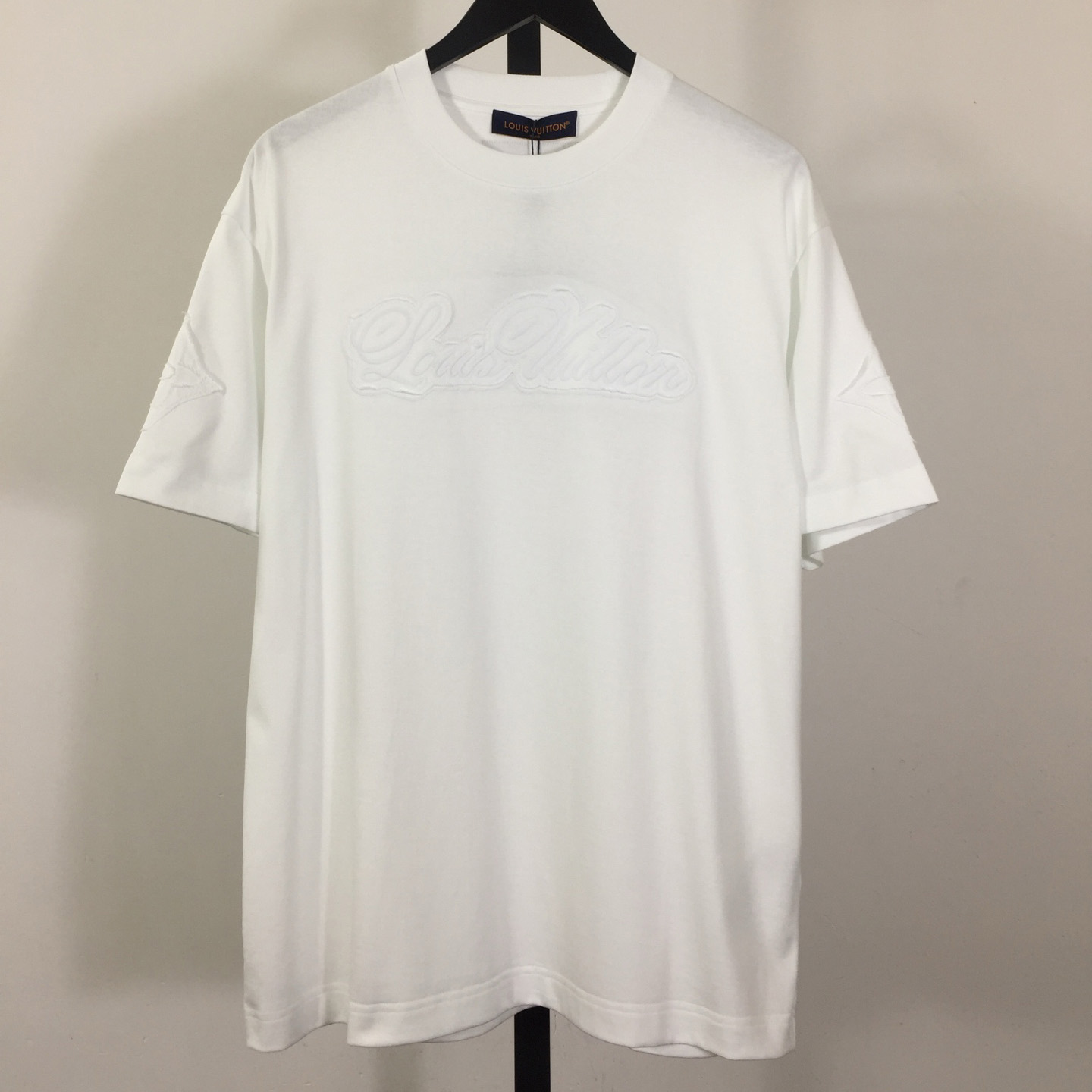 Louis Vuitton Logo Cotton T-Shirt  - DesignerGu