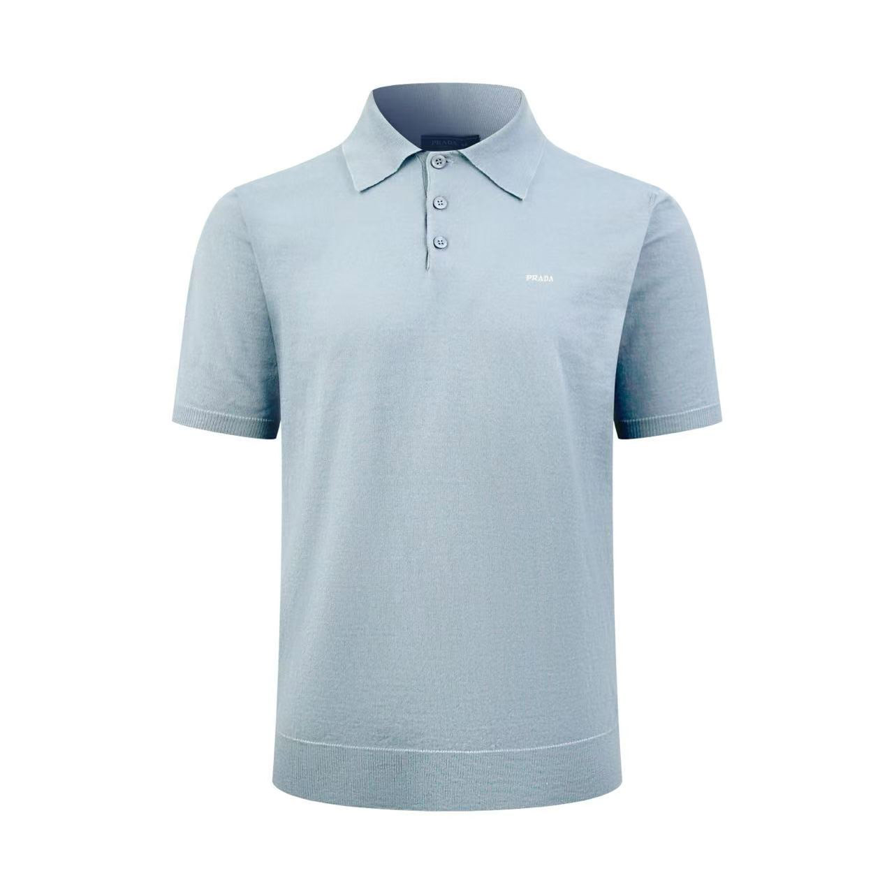 Prada Virgin Wool Polo Sweater - DesignerGu