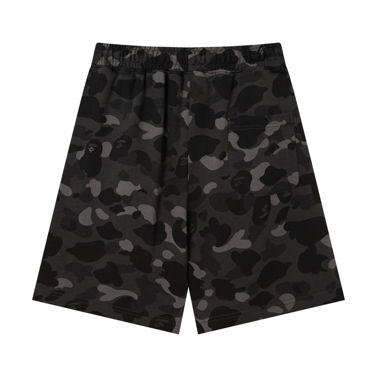 Bape Color Camo Metal Ape Head Relaxed Fit Sweat Shorts  - DesignerGu