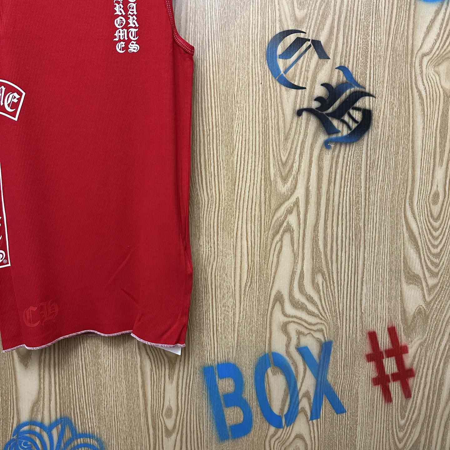 Chrome Hearts  Ribbed Tank Top Red - DesignerGu