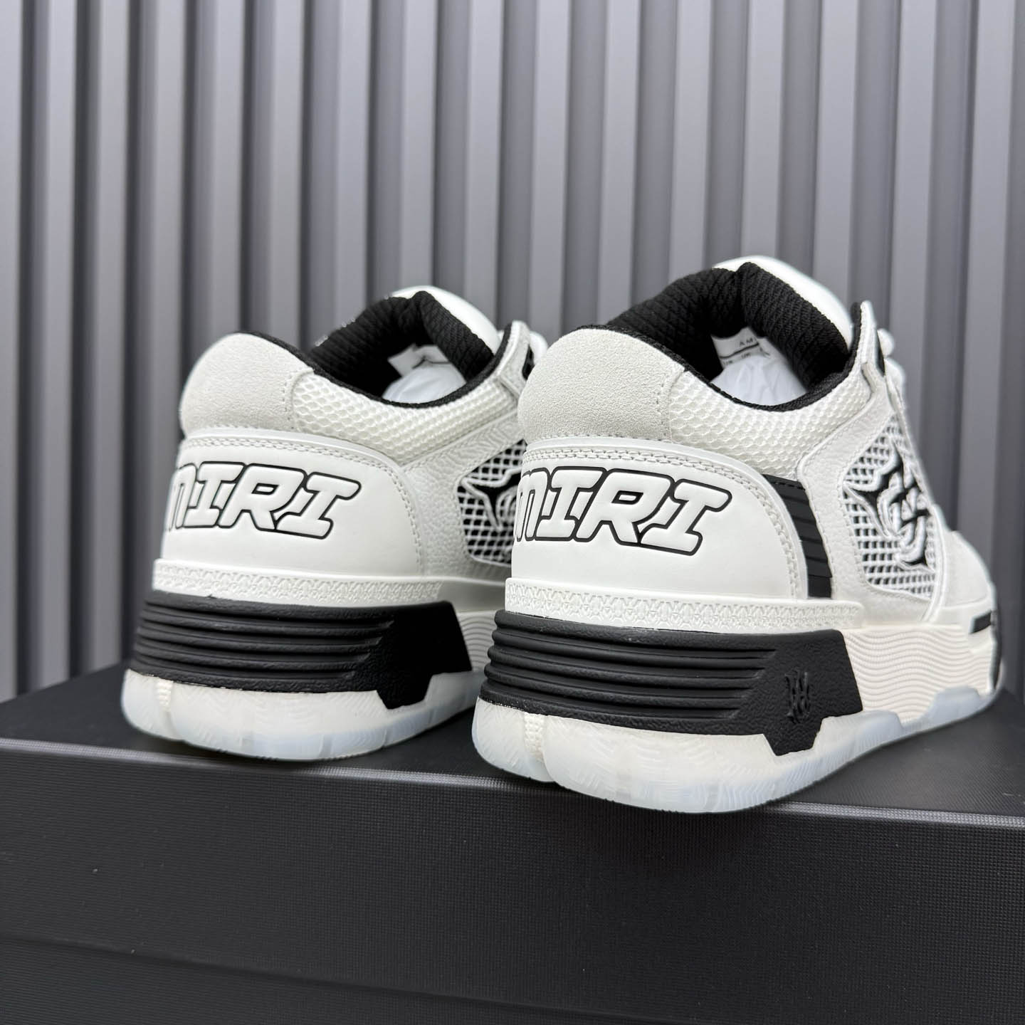 Amiri White & Black MA-94 Sneakers - DesignerGu