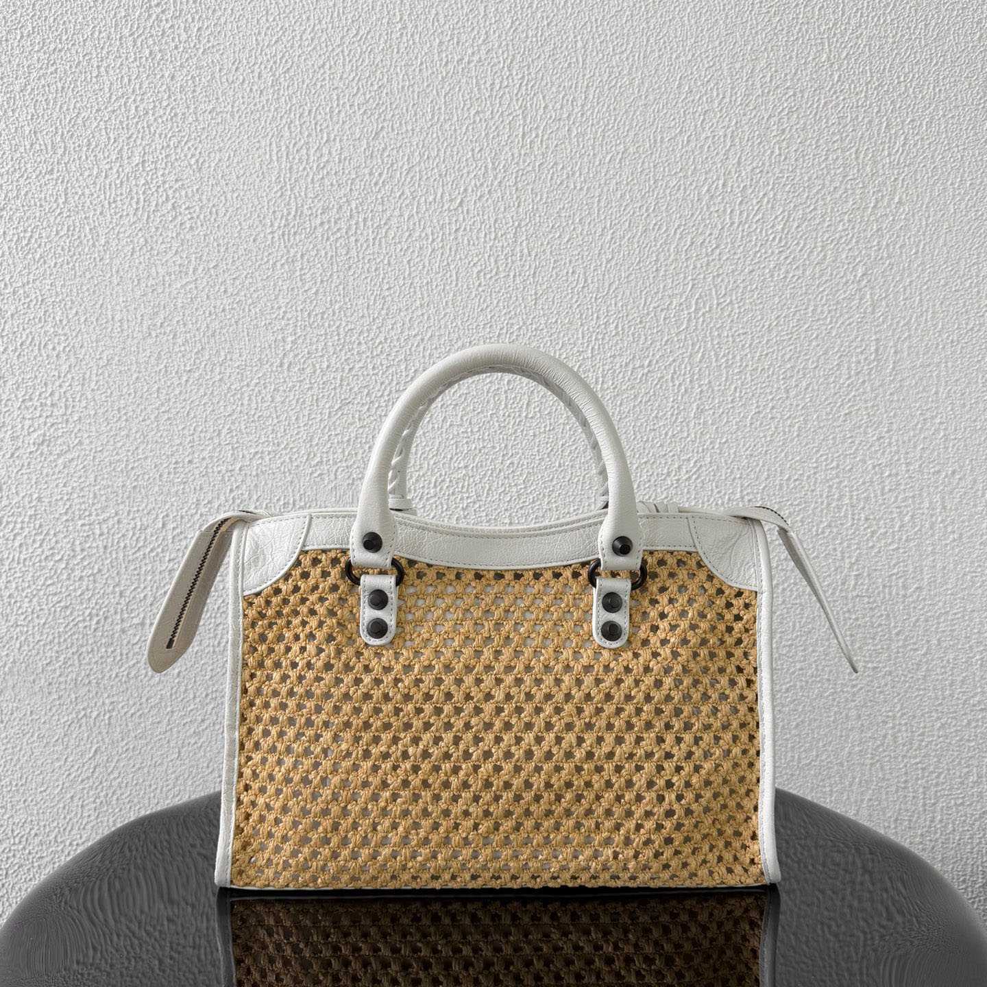 Balenciaga  Le City Bag Small In Natural/White - DesignerGu