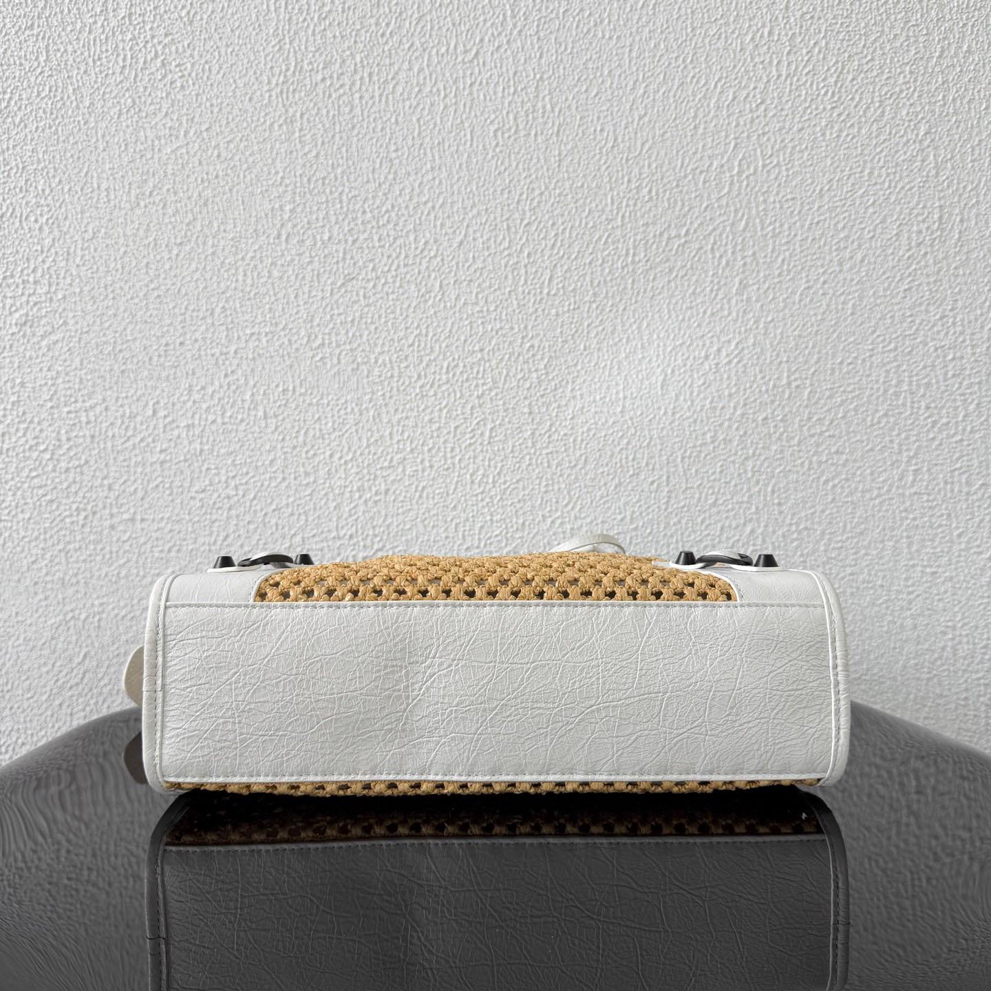 Balenciaga  Le City Bag Small In Natural/White - DesignerGu