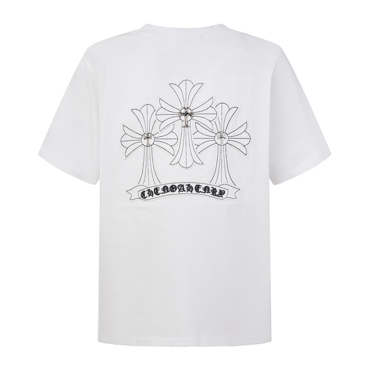 Chrome Hearts Cross T-Shirt 'White' - DesignerGu