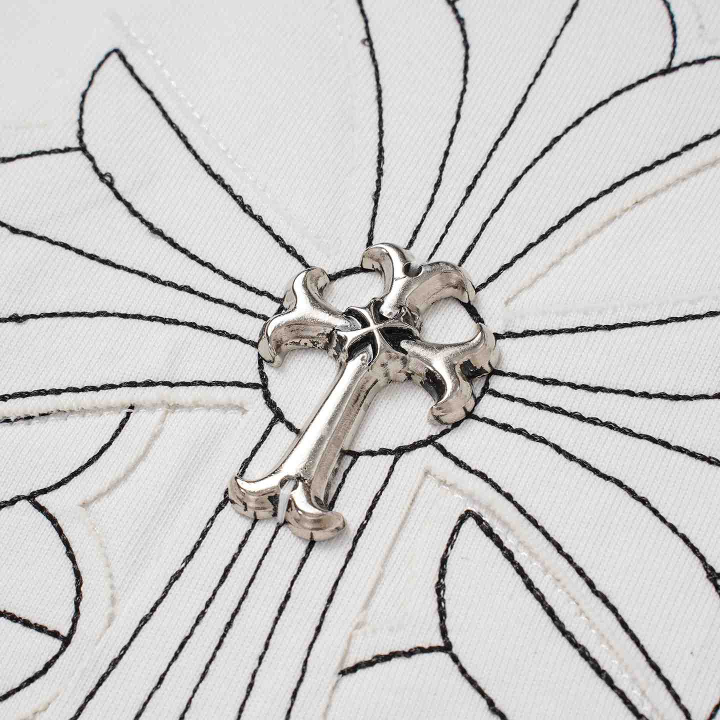 Chrome Hearts Cross T-Shirt 'White' - DesignerGu
