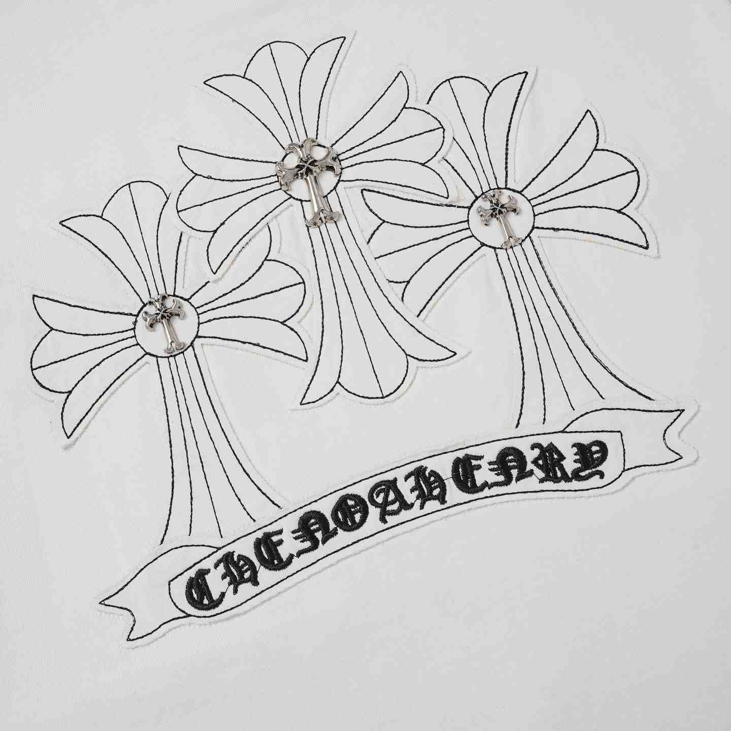 Chrome Hearts Cross T-Shirt 'White' - DesignerGu
