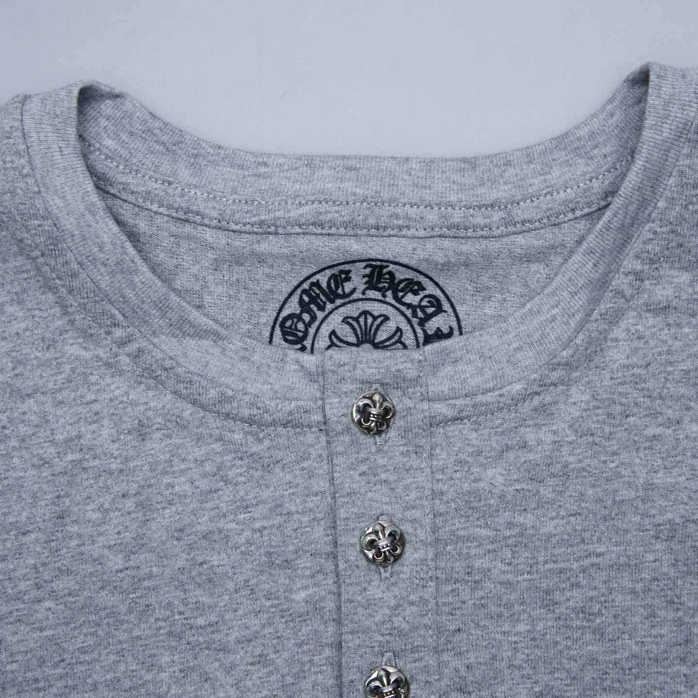 Chrome Hearts Henley Cross Patch T-Shirt - DesignerGu