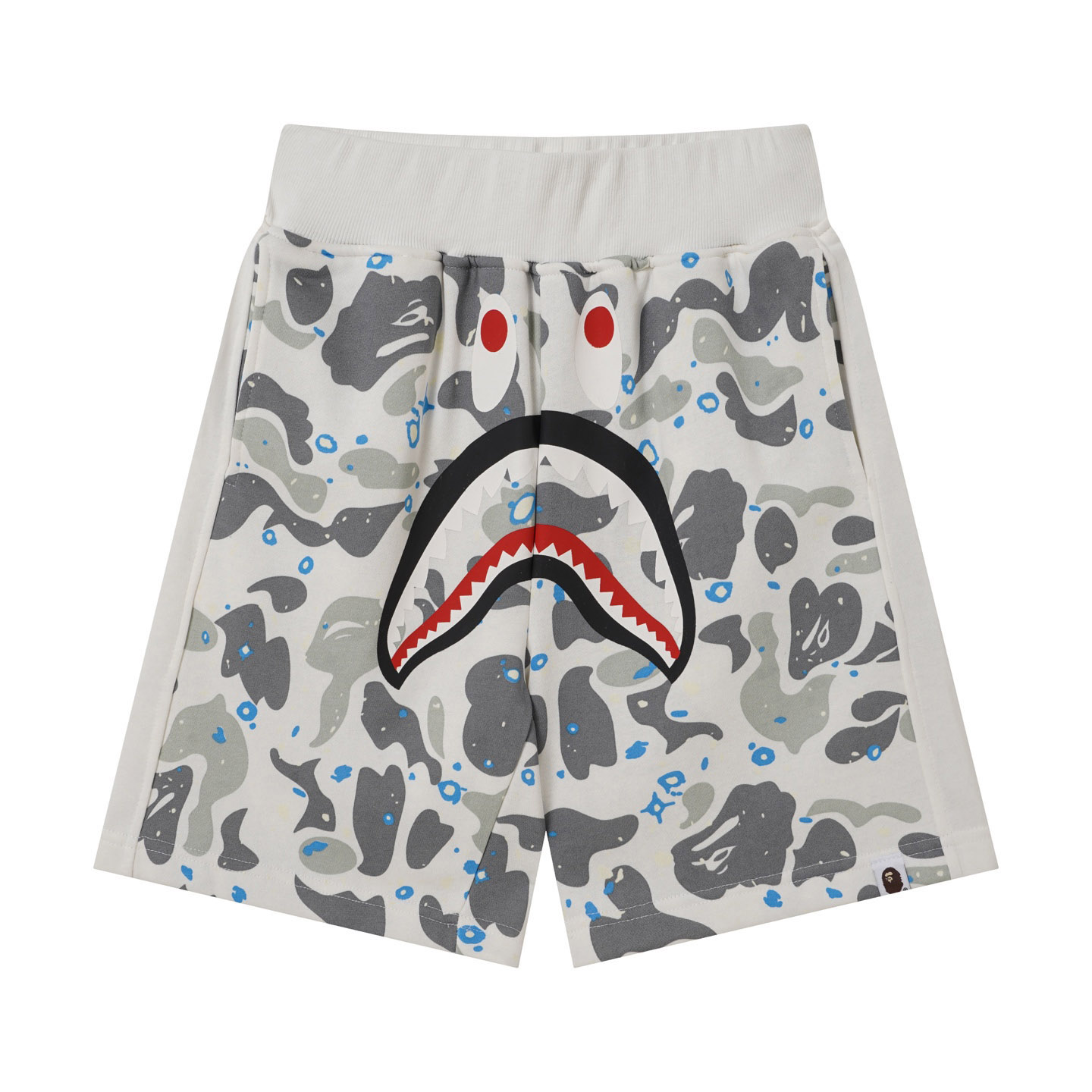Bape Space Camo Shark Sweat Shorts  - DesignerGu