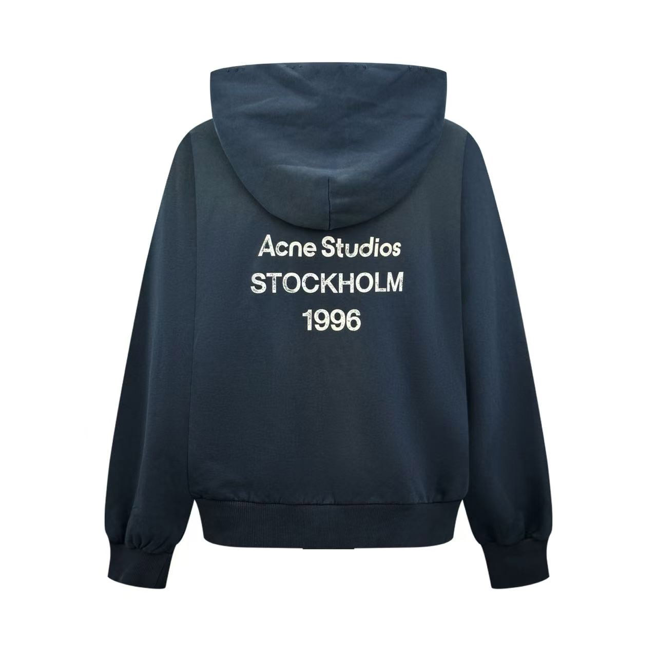 Acne Studios Fleece Logo Hoodie - DesignerGu