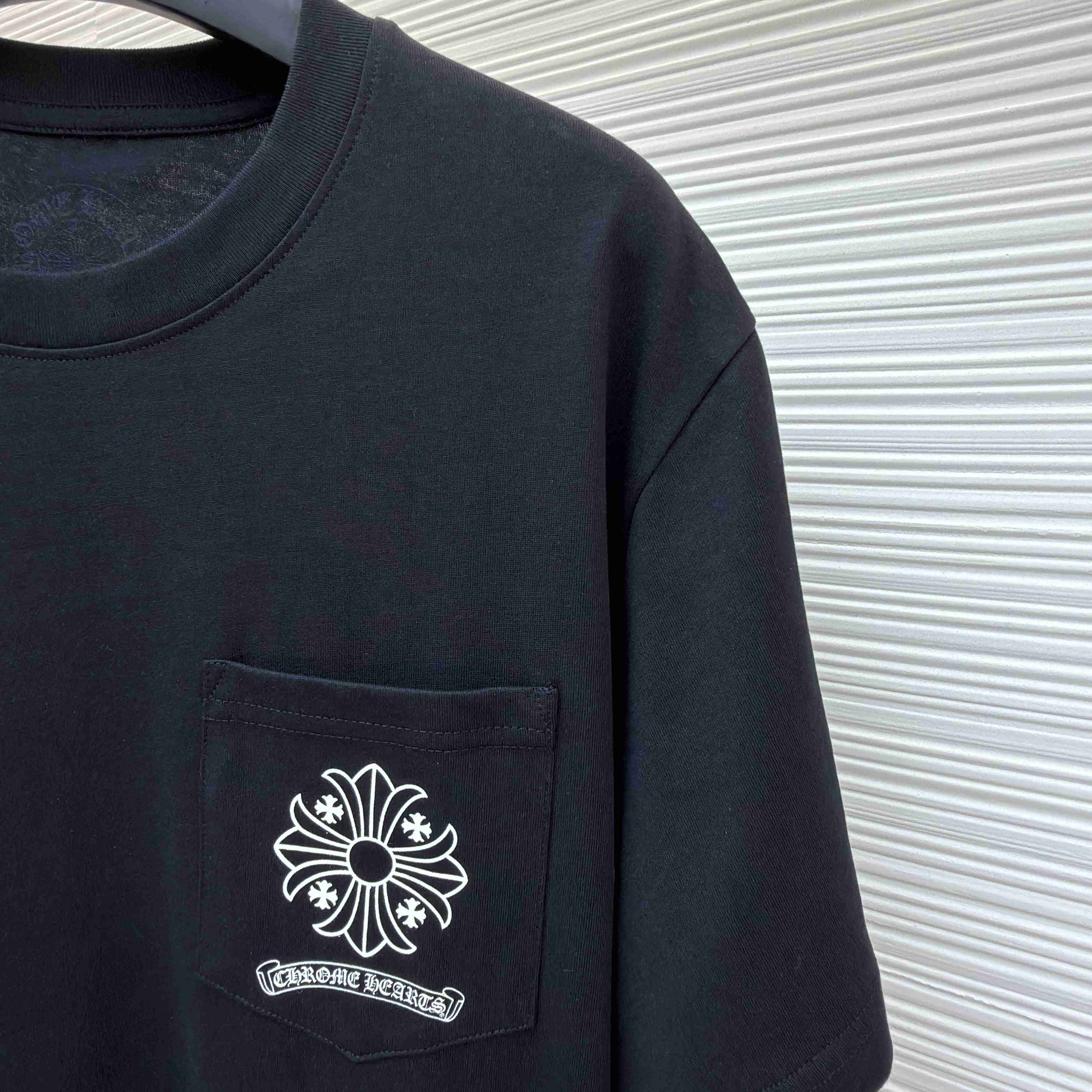 Chrome Hearts Cross Stamp Pocket Tee  - DesignerGu