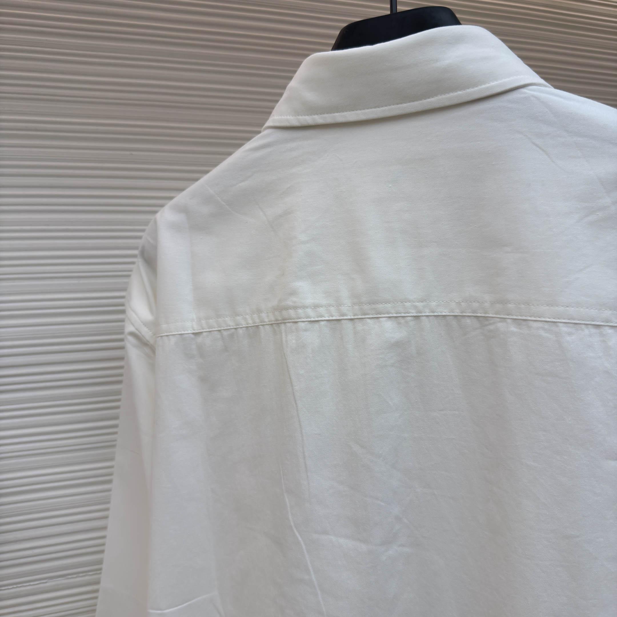 Celine Overshirt In Cotton Denim - DesignerGu