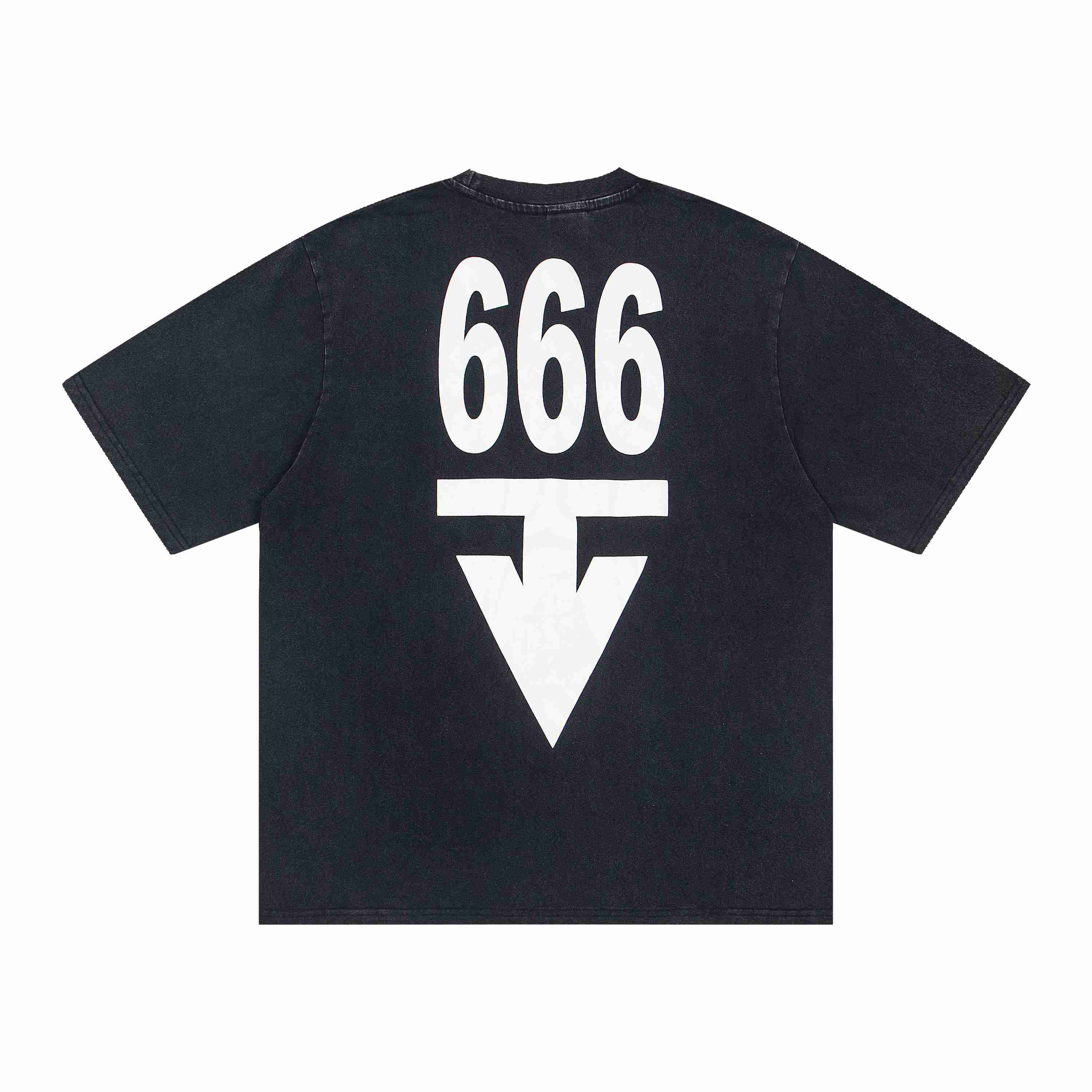 Saint Michael X Babylon Statue Skull Short-Sleeve Tee 'Black' - DesignerGu