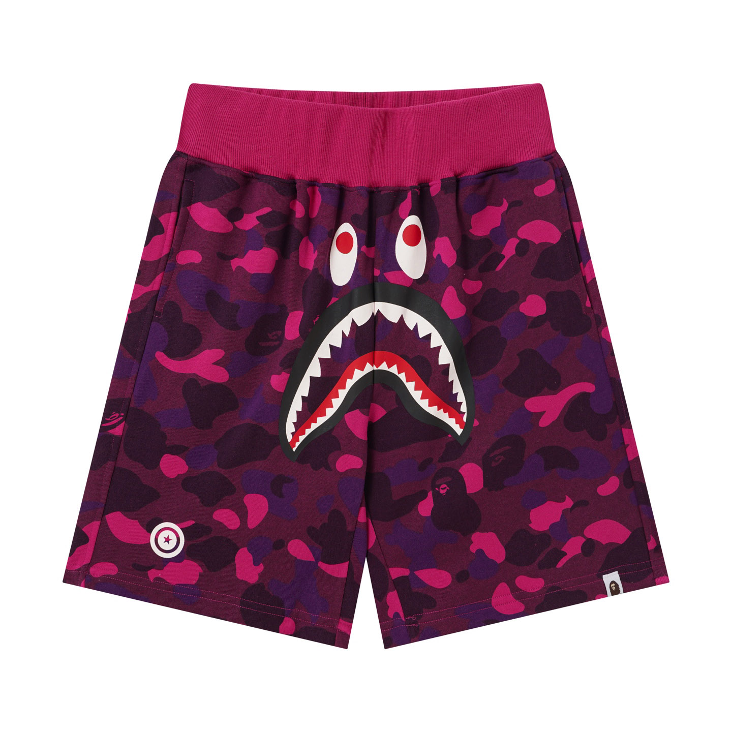 Bape Camo Shark Track Shorts - DesignerGu