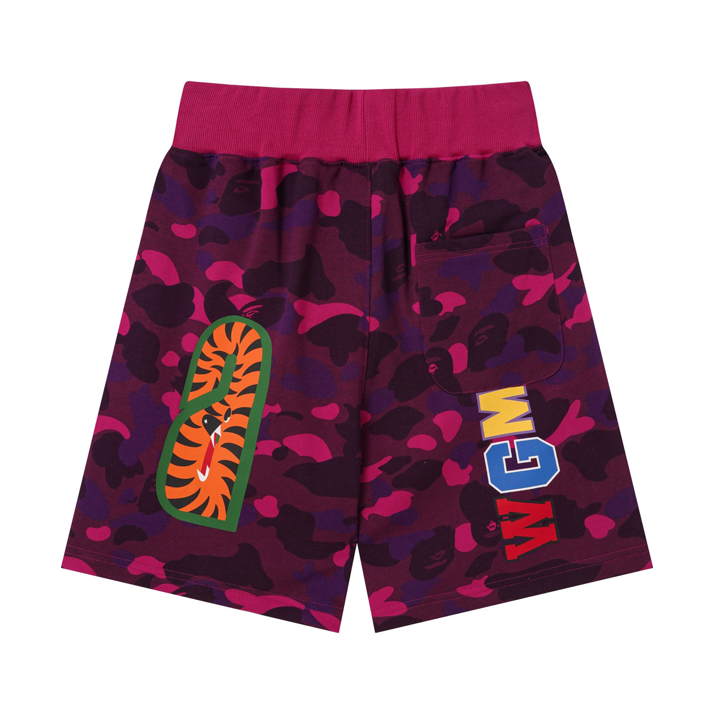 Bape Camo Shark Track Shorts - DesignerGu