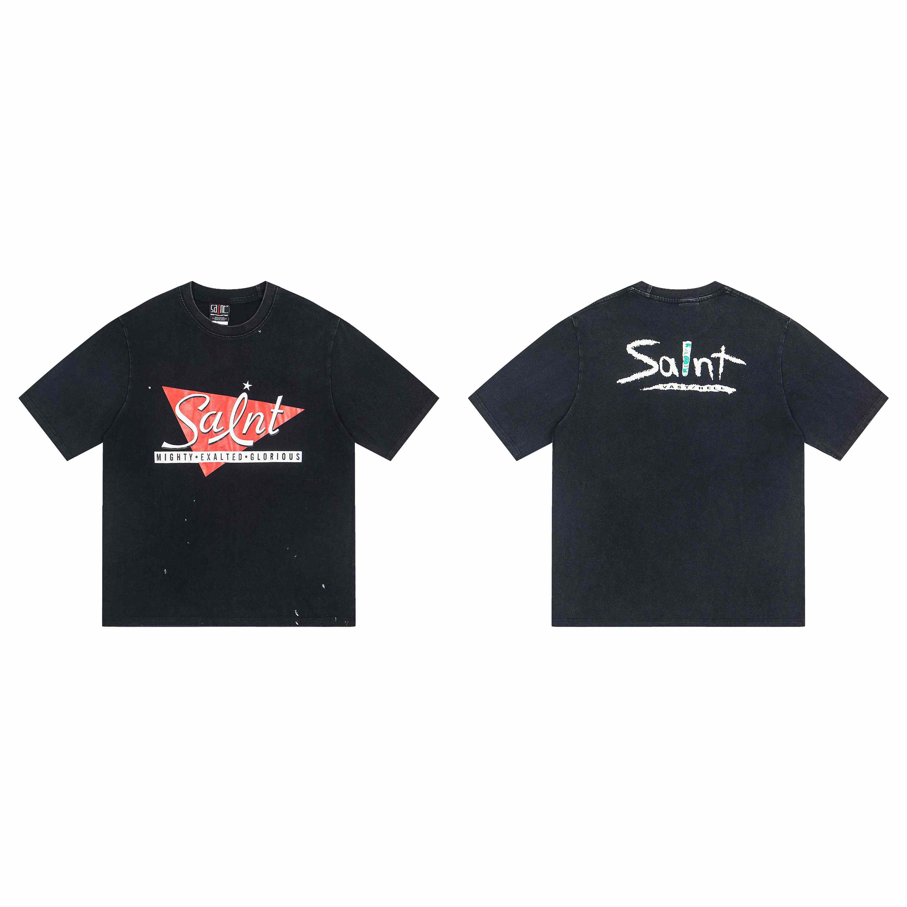 Saint Michael FF Short-Sleeve Tee 'Black' - DesignerGu