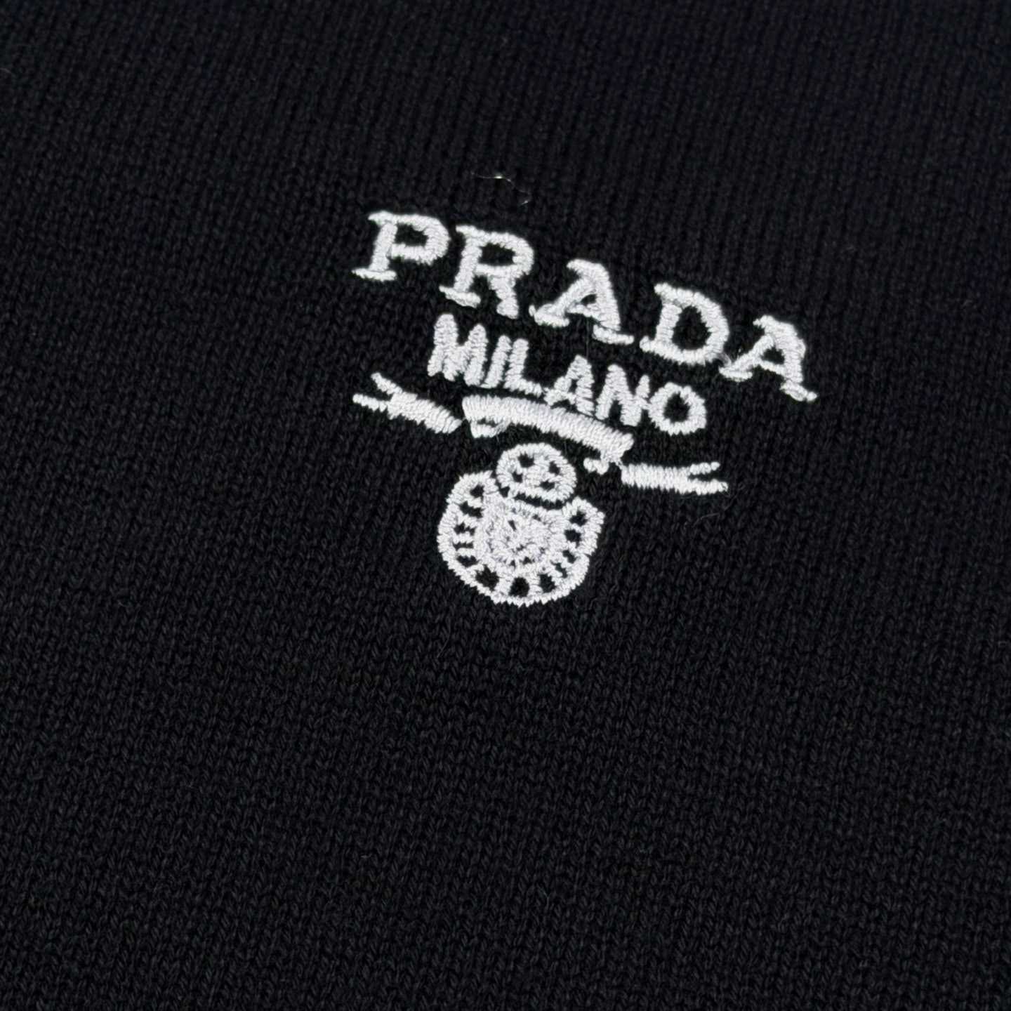 Prada Superfine Wool Polo Shirt - DesignerGu