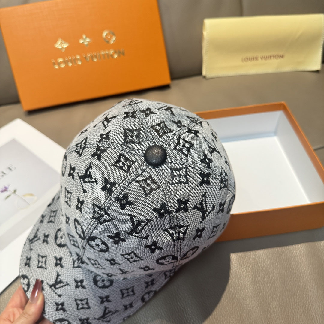 Louis Vuitton Denim Cap - DesignerGu