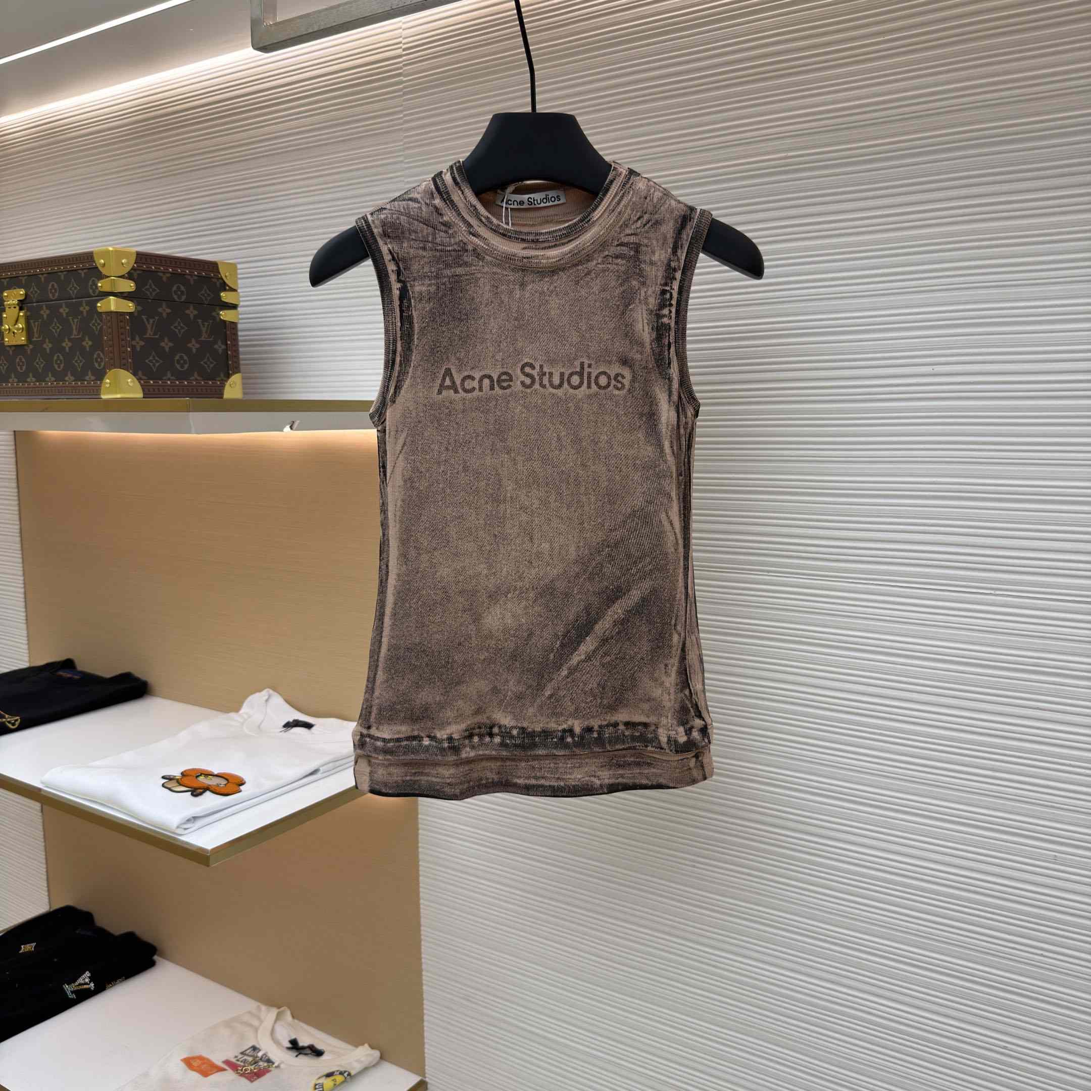Acne Studios Layered Logo Tank Top - DesignerGu