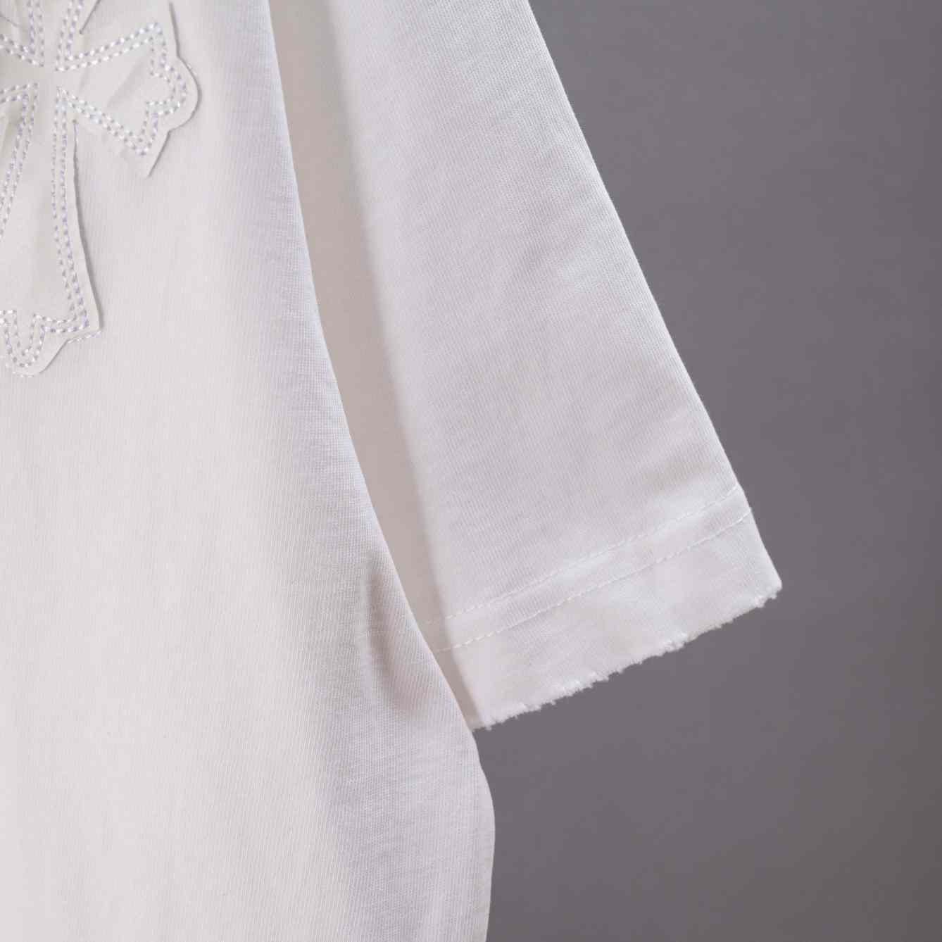 Chrome Hearts  Blue And White Cross Patch  T-Shirt 'White' - DesignerGu