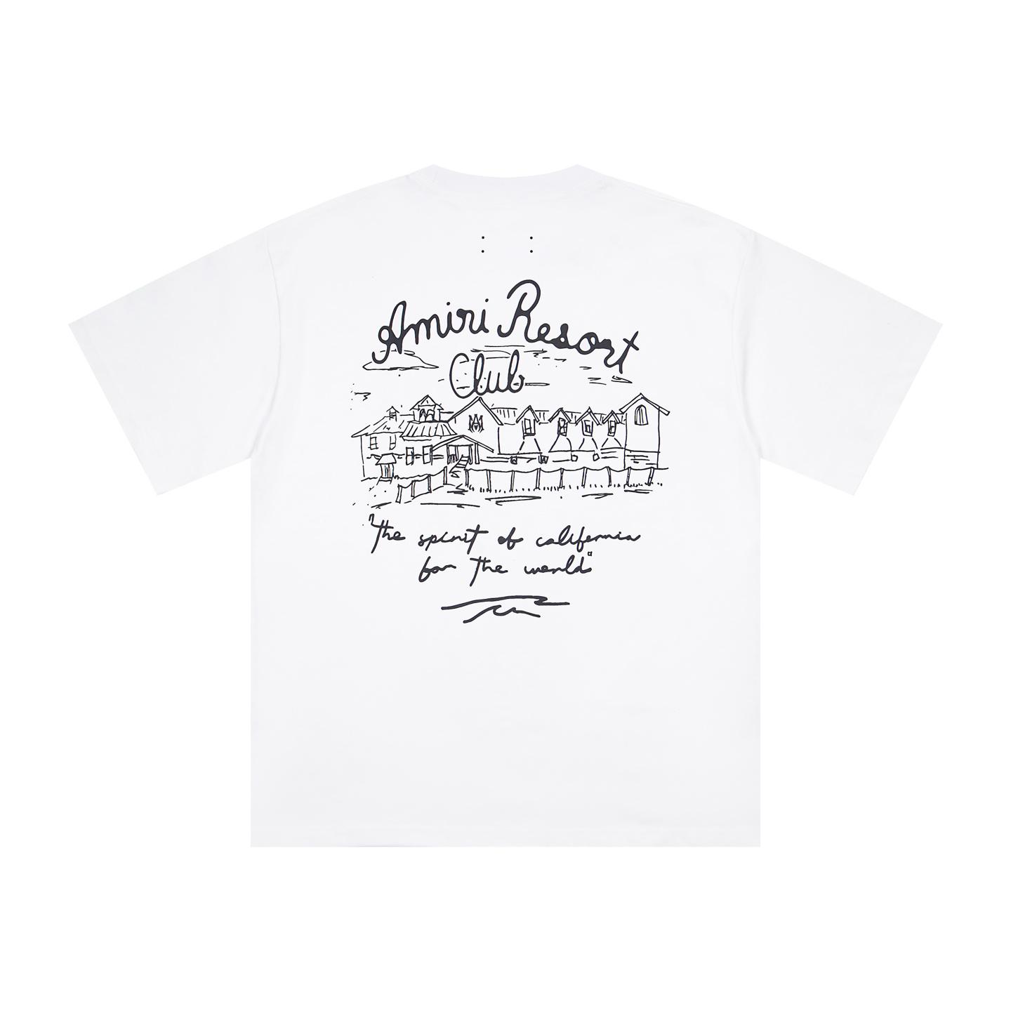 Amiri Spirit Logo T-Shirt - DesignerGu