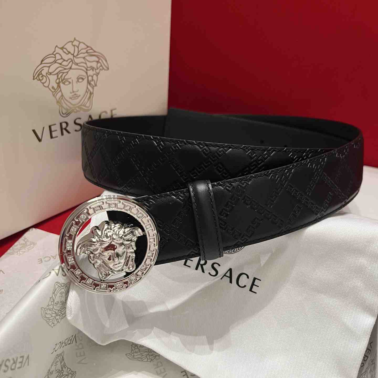 Versace Leather Belt   - DesignerGu