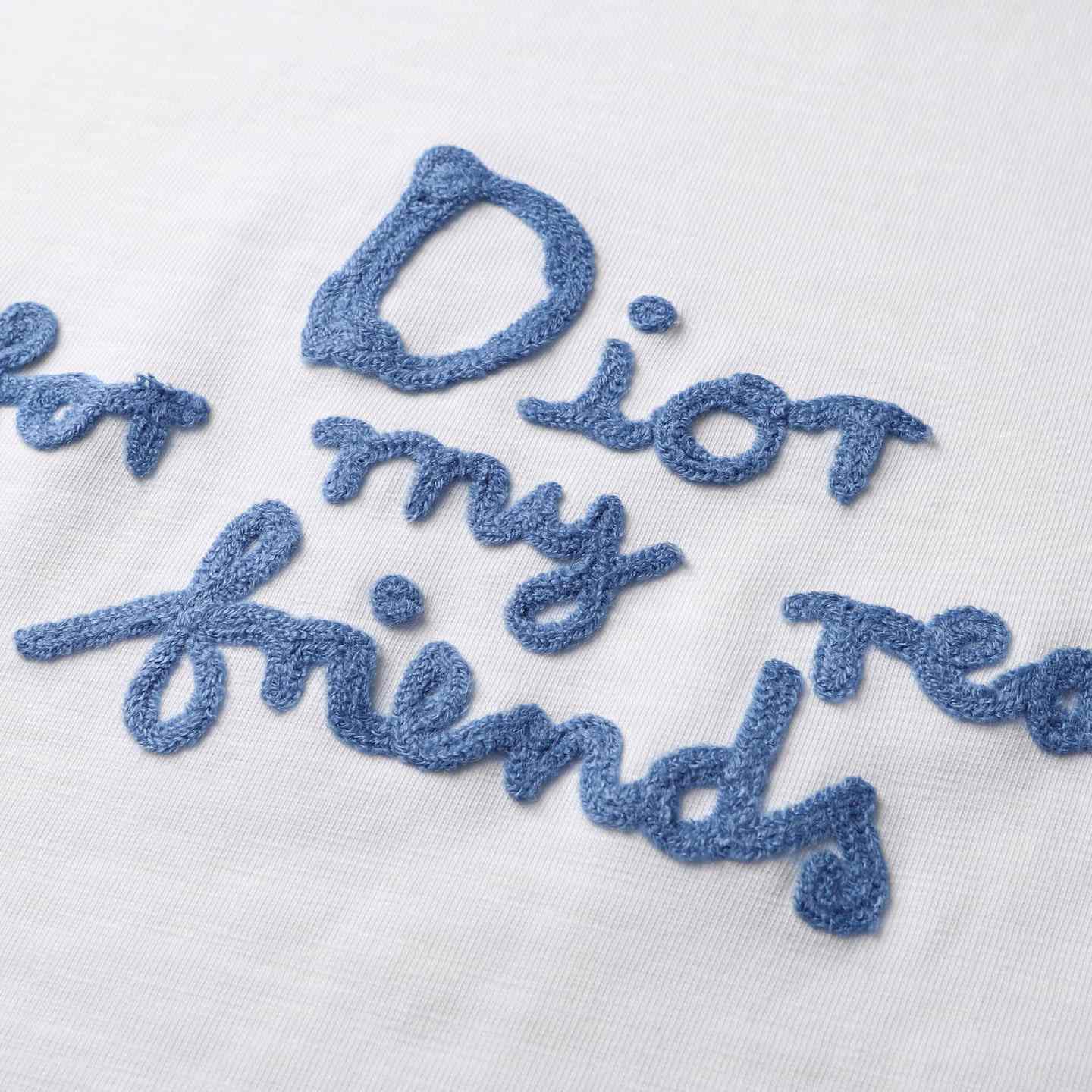 Dior Embroidered Letter Short Sleeve Tee - DesignerGu